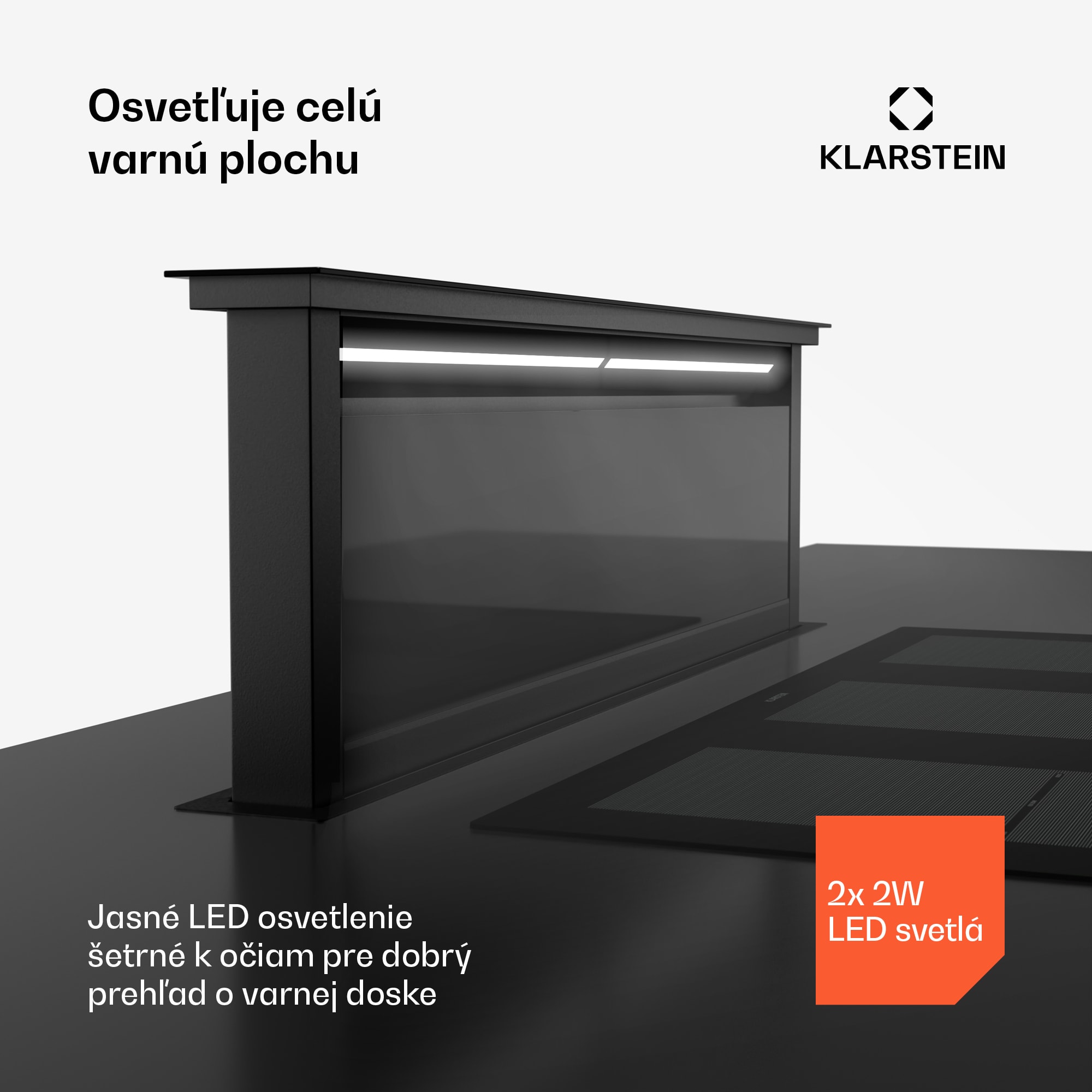 Klarstein Royal Flush Eco 120 digestor 120 cm 836 m³/h EEK A++ – Obrázok 4