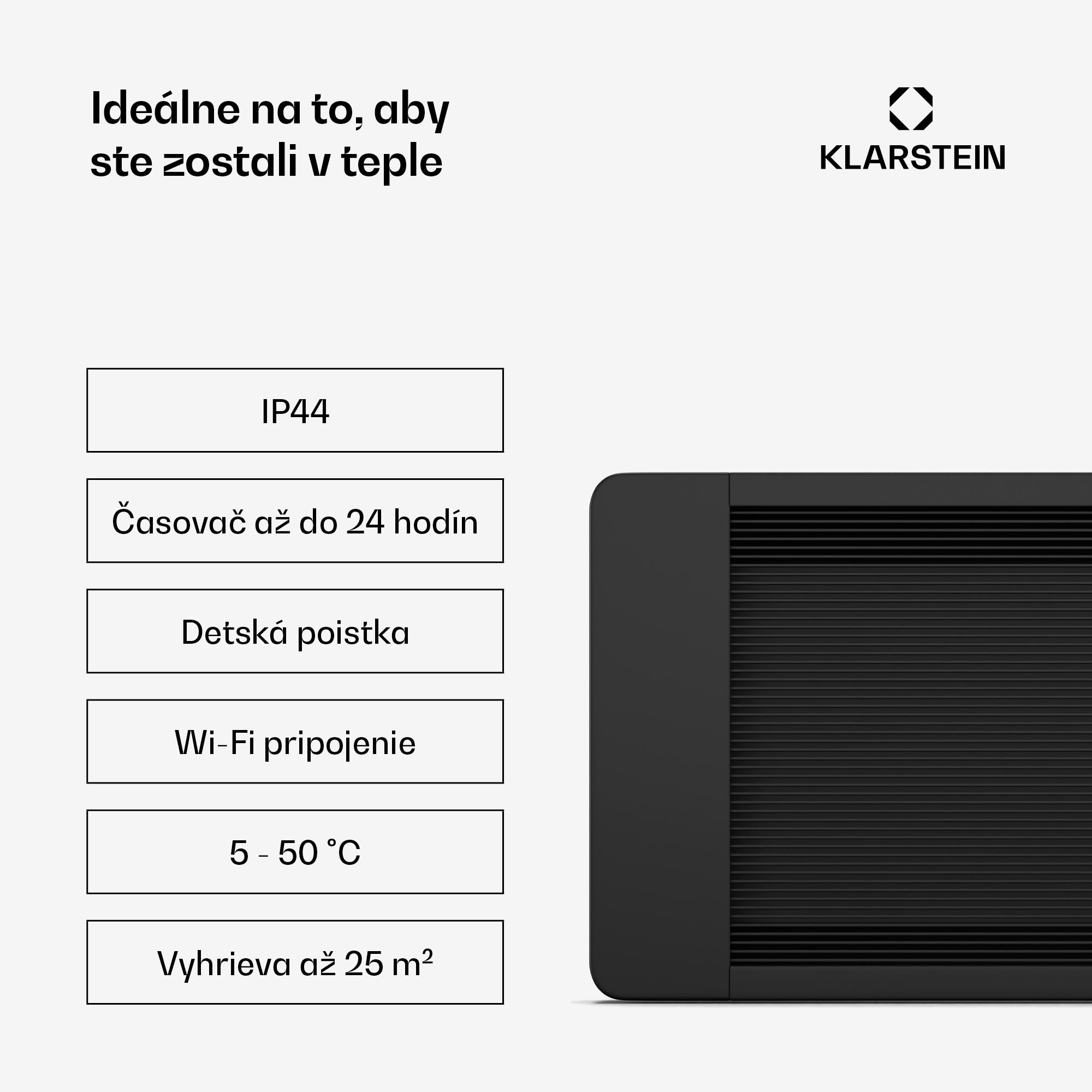 Blumfeldt Cosmic Beam infračervený nástenný ohrievač, pre exteriér, 5 až 50 stupňov, IP44, do 25 m² – Obrázok 3