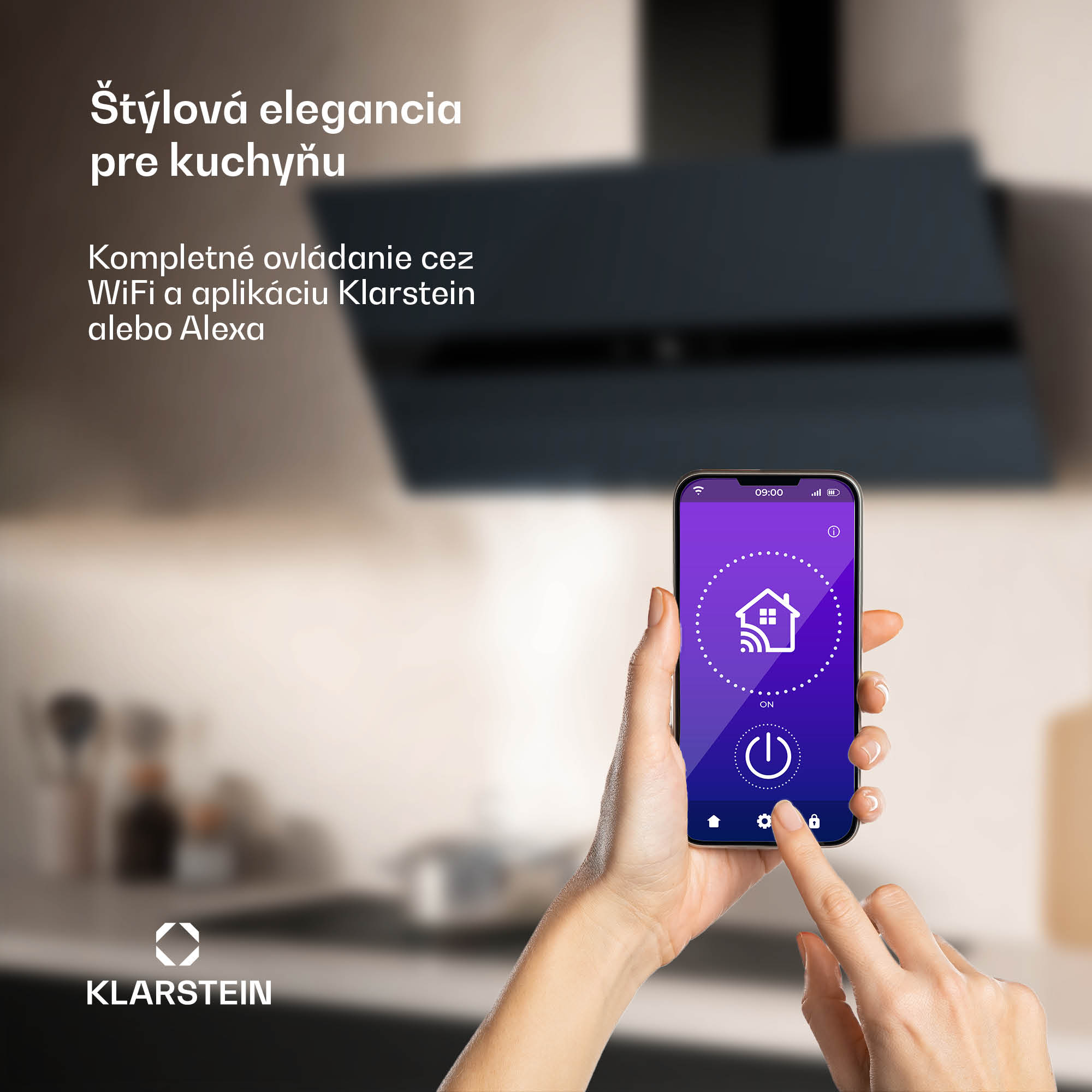 Klarstein WiFusion digestor, WiFi, LED, 690 m³/h, A++ – Obrázok 4