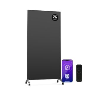 Klarstein Wonderwall Smart Bornholm Infračervený ohrievač | 1200 W | Inteligentné ovládanie | montáž na stenu | LED-Displej