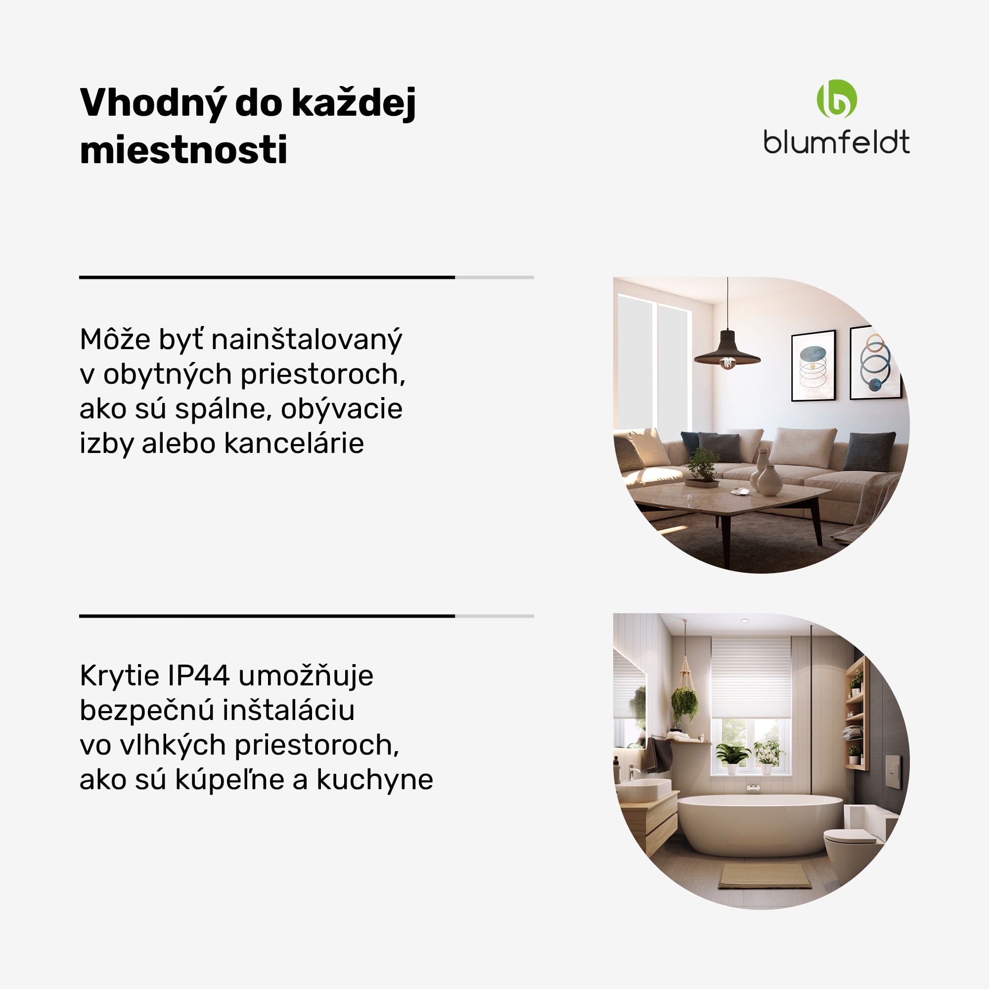 Blumfeldt RadiantSmart IR Heater, Infračervený ohrievač, Externý termostat, 360 W, Energeticky účinný – Obrázok 3