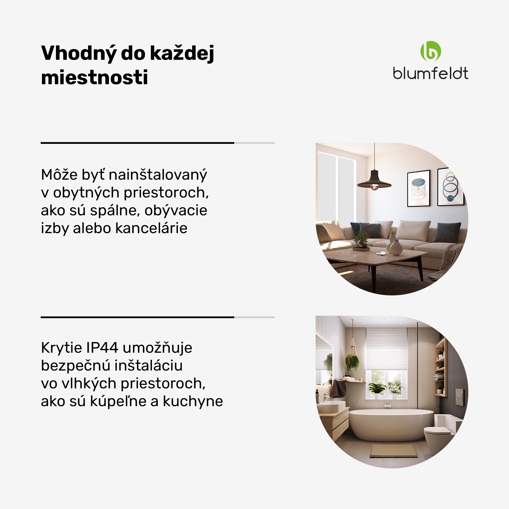 Blumfeldt RadiantSmart IR Heater, Infračervený ohrievač, Posilňovacia jednotka, IP24 – Obrázok 4