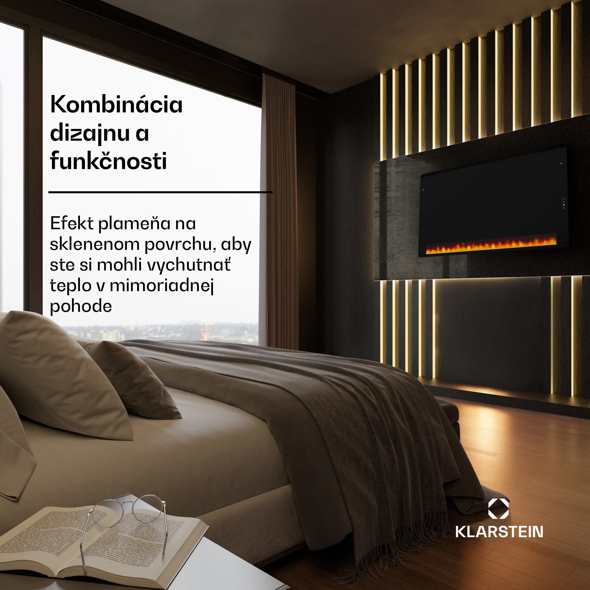 Klarstein ZenHeat Graphene nástenný ohrievač 1110 W – Obrázok 4