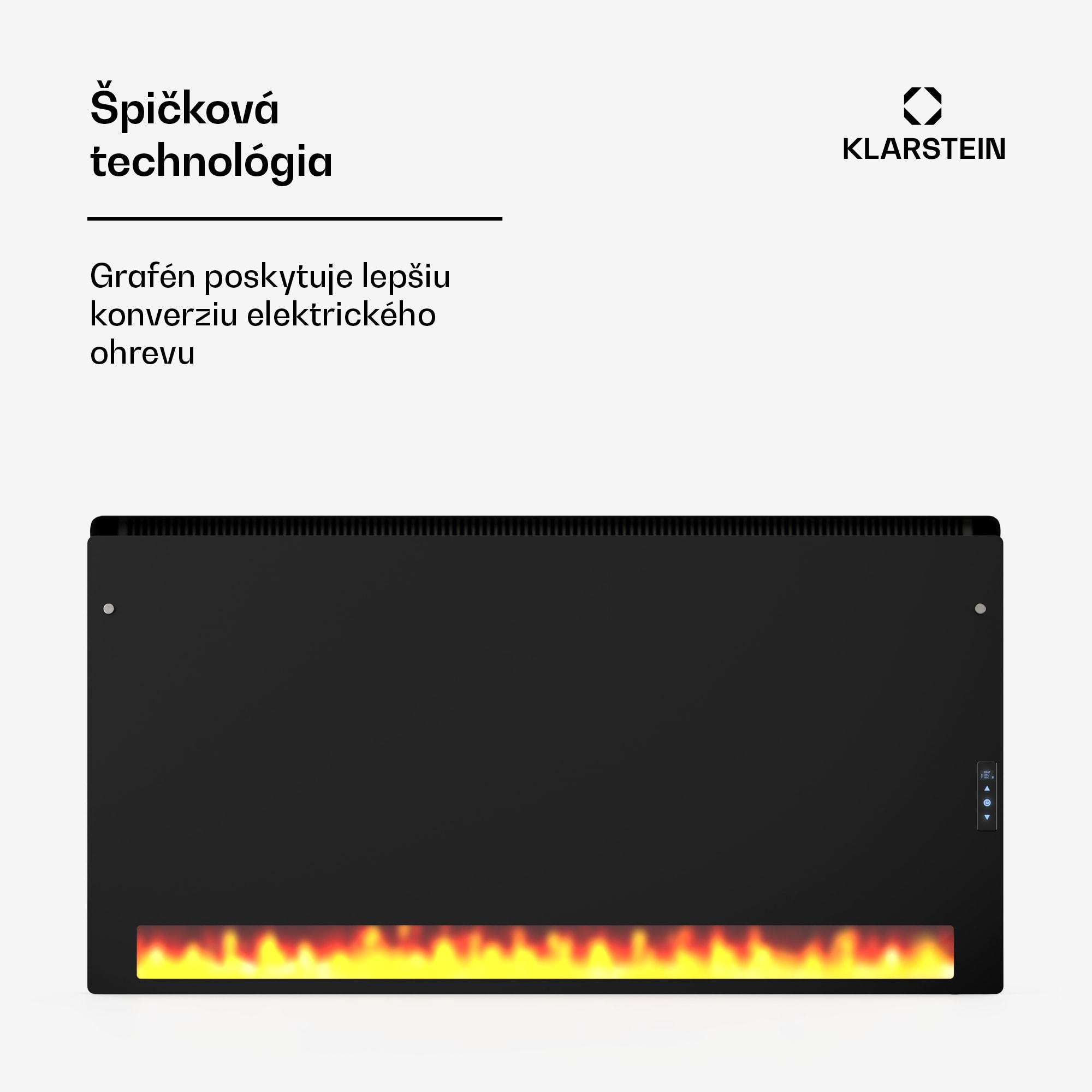 Klarstein ZenHeat Graphene nástenný ohrievač 1300 W – Obrázok 2