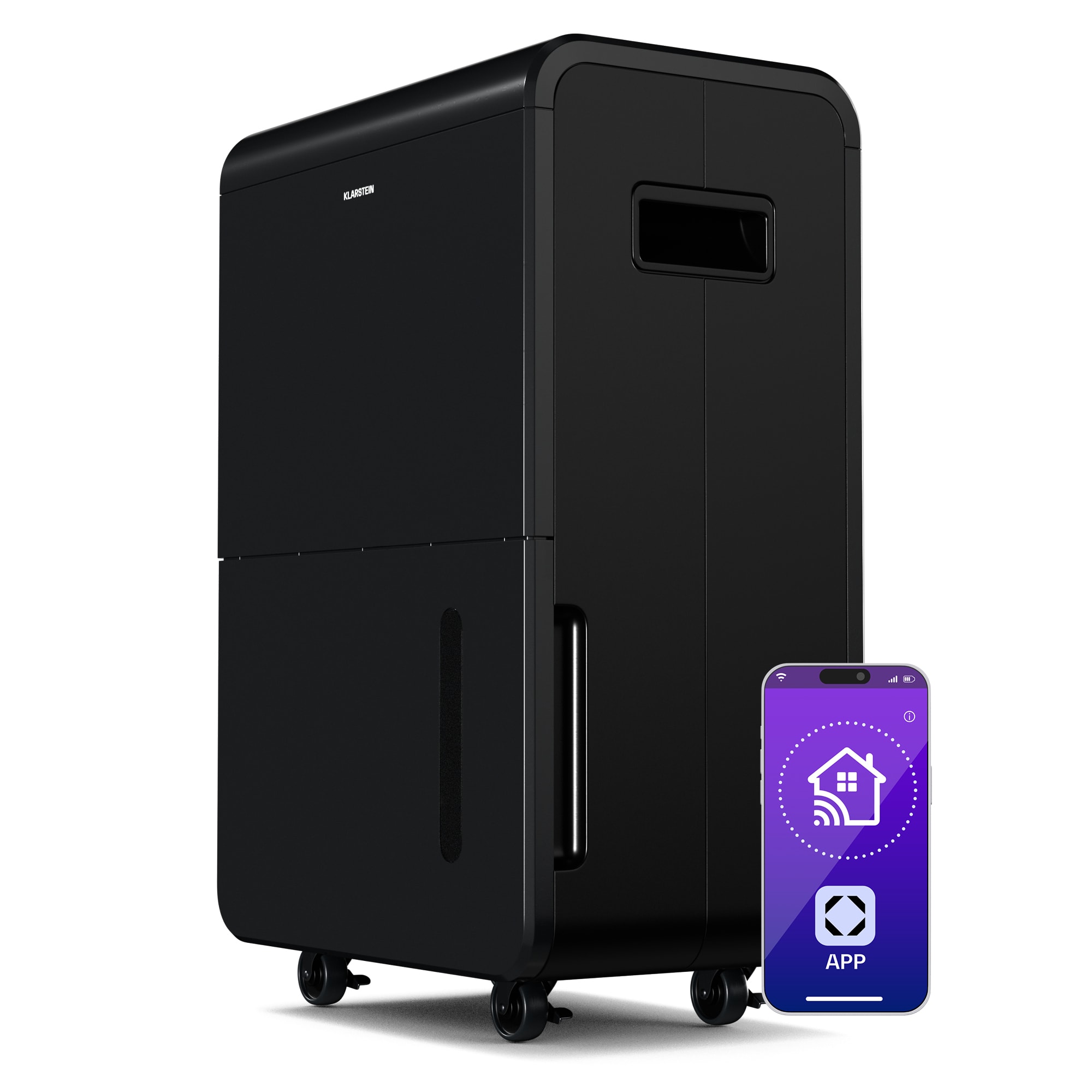 Klarstein DryFy Connect 70 odvlhčovač vzduchu, 70 l / deň, do 140 m², WiFi, ovládanie pomocou aplikácie, 8 L nádrž na vodu
