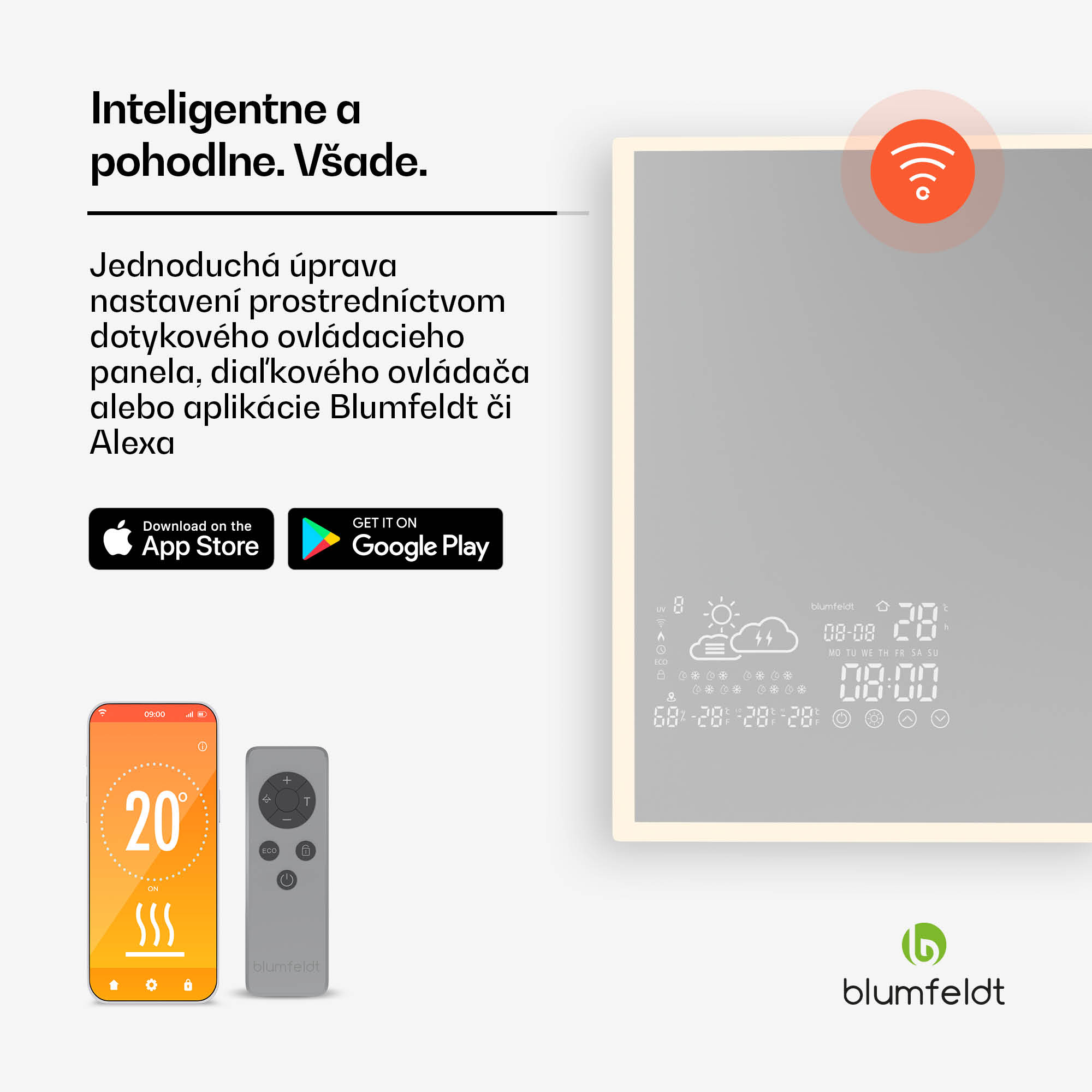 Blumfeldt Infračervený ohrievač, Smart Mirror, Infračervené žiarenie, 600 W, IP43 – Obrázok 4