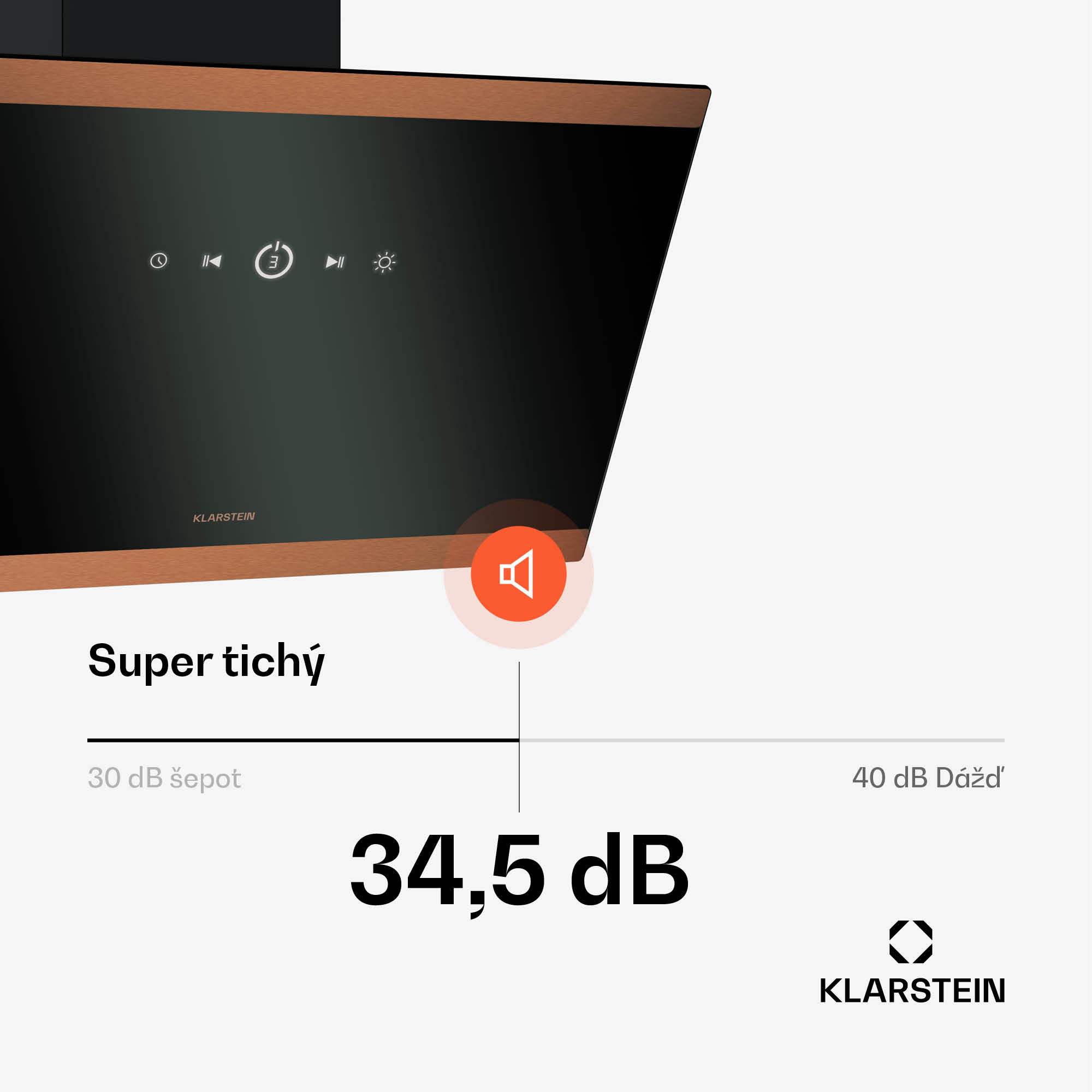 Klarstein FlashLine 60 digestor, A++, 578 m³/h, 3 úrovne, dotykový, tichý, LED, odsávanie/recirkulácia, 100 W – Obrázok 4