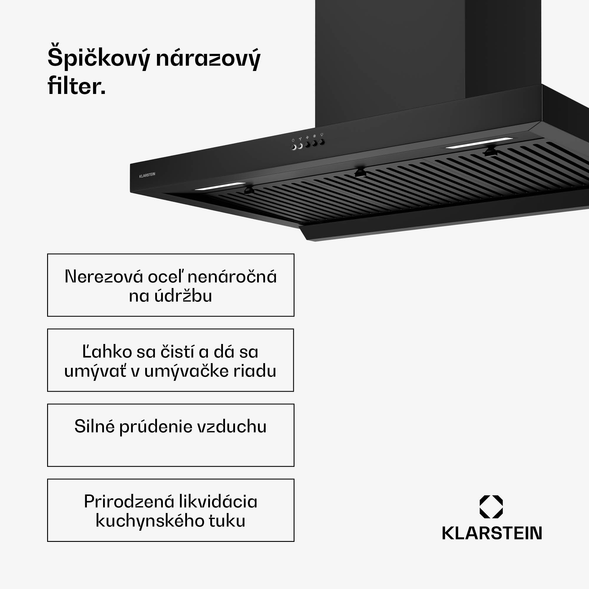 Klarstein AeroClean digestor, 649,9 m³/h, 4 úrovne, EEK A++, odsávanie/recirkulácia vzduchu – Obrázok 4