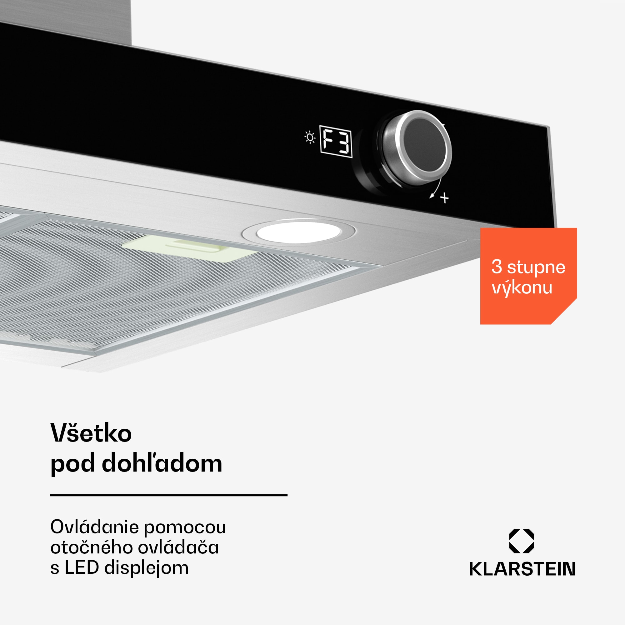 Klarstein AirNova odsávač pár | recirkulácia a odťah | energetická trieda A++ | 110 W | 614 m³/h – Obrázok 2