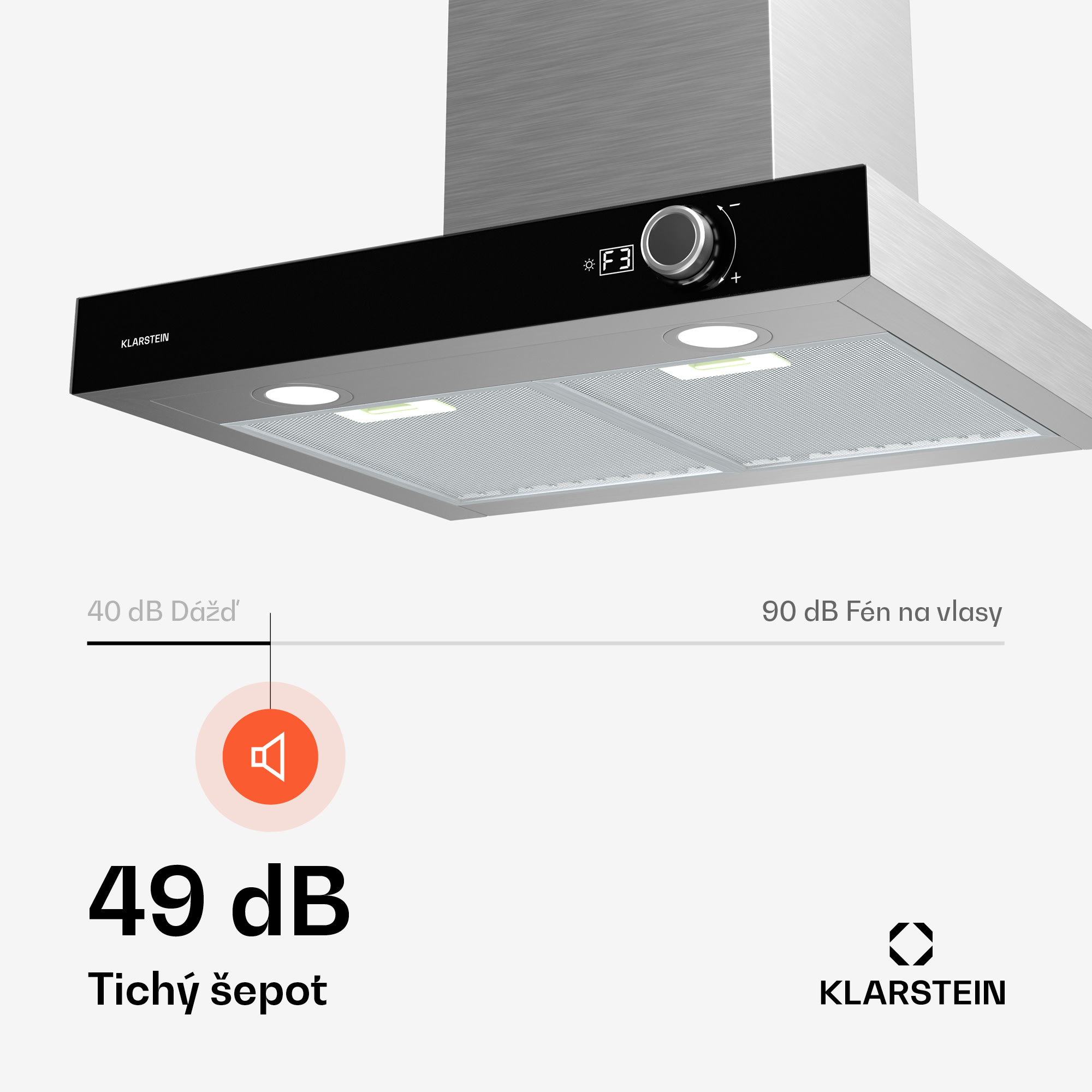 Klarstein AirNova odsávač pár | recirkulácia a odťah | energetická trieda A++ | 110 W | 614 m³/h – Obrázok 5