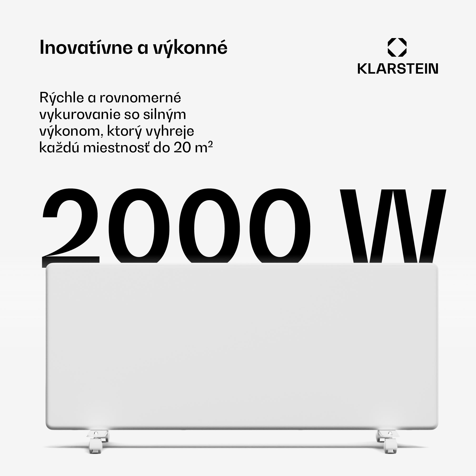 Blumfeldt ThermaTouch konvektor | 2 000 W | elegantný dizajn | dotykové ovládanie | do 20 m² – Obrázok 2