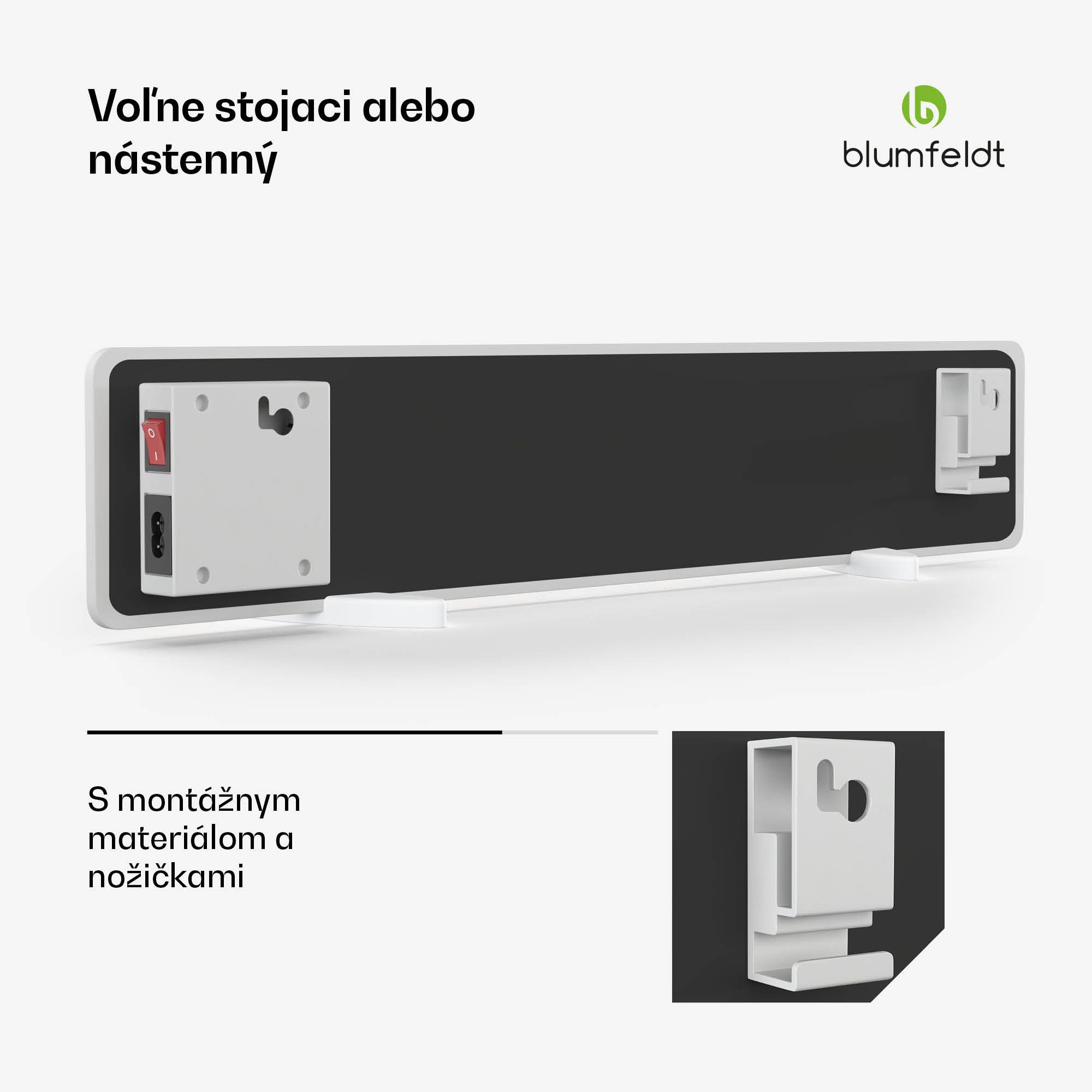 Blumfeldt DryWave infračervený sušič stien, 50-100 W, suší farby a omietky, aj montáž na stenu – Obrázok 4