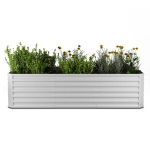Blumfeldt High Grow Straight vyvýšený záhon | 1.440 l | ergonomický | odolný voči poveternostným vplyvom | otvorená spodná štruktúra