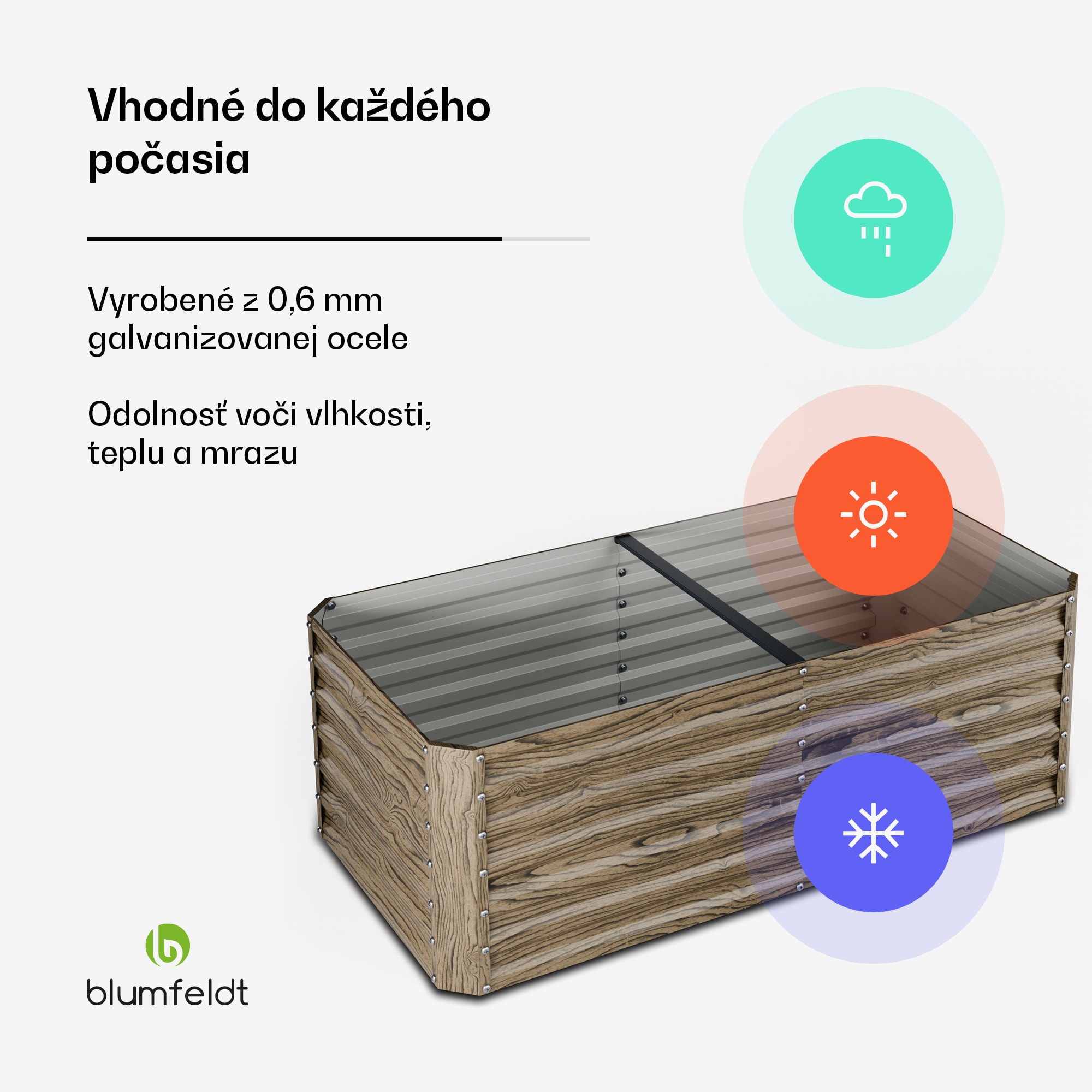 Blumfeldt High Grow Straight vyvýšený záhon, 972 L, Ergonomický, Odolný voči poveternostným vplyvom, Otvorená základňa – Obrázok 2