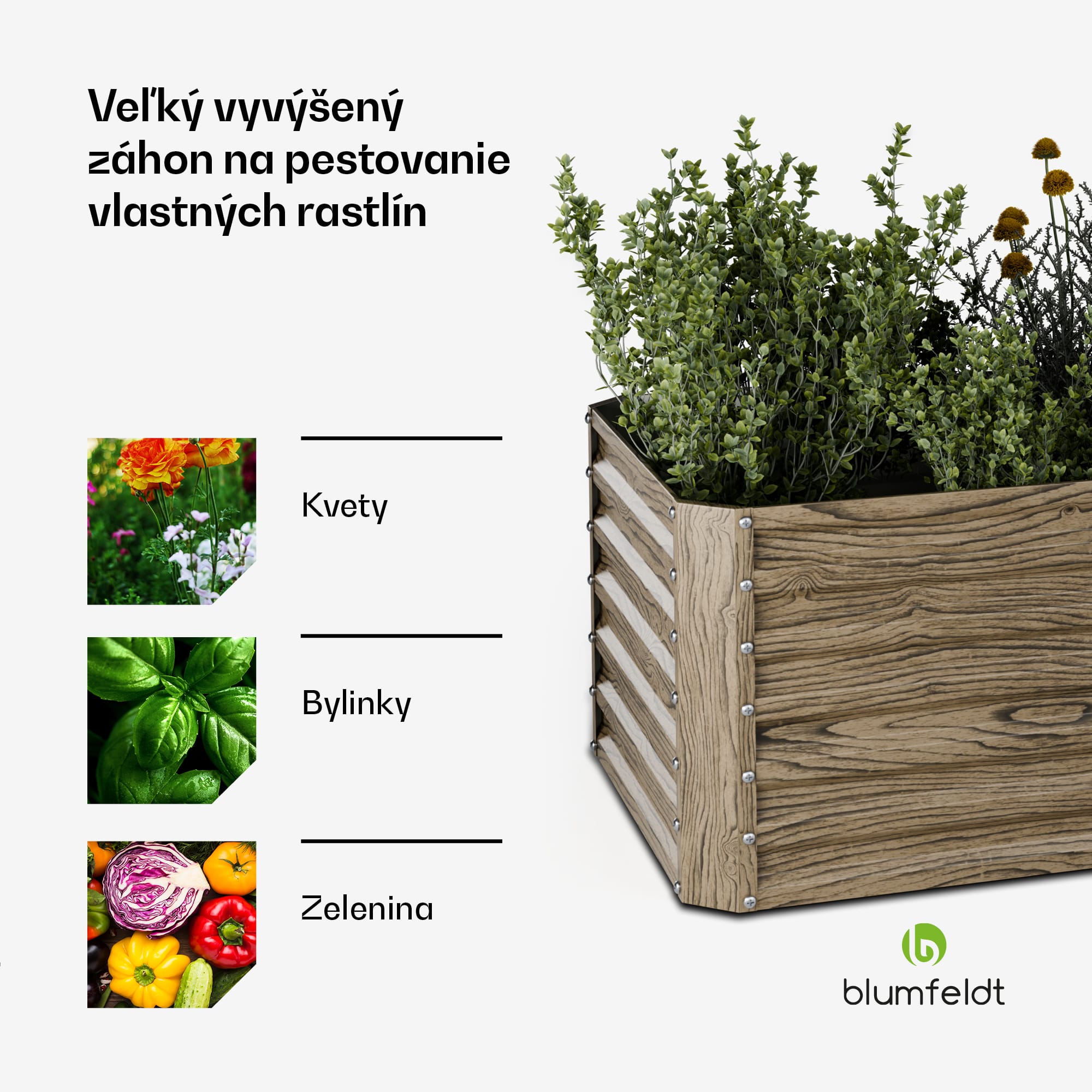 Blumfeldt High Grow Straight vyvýšený záhon, 972 L, Ergonomický, Odolný voči poveternostným vplyvom, Otvorená základňa – Obrázok 4