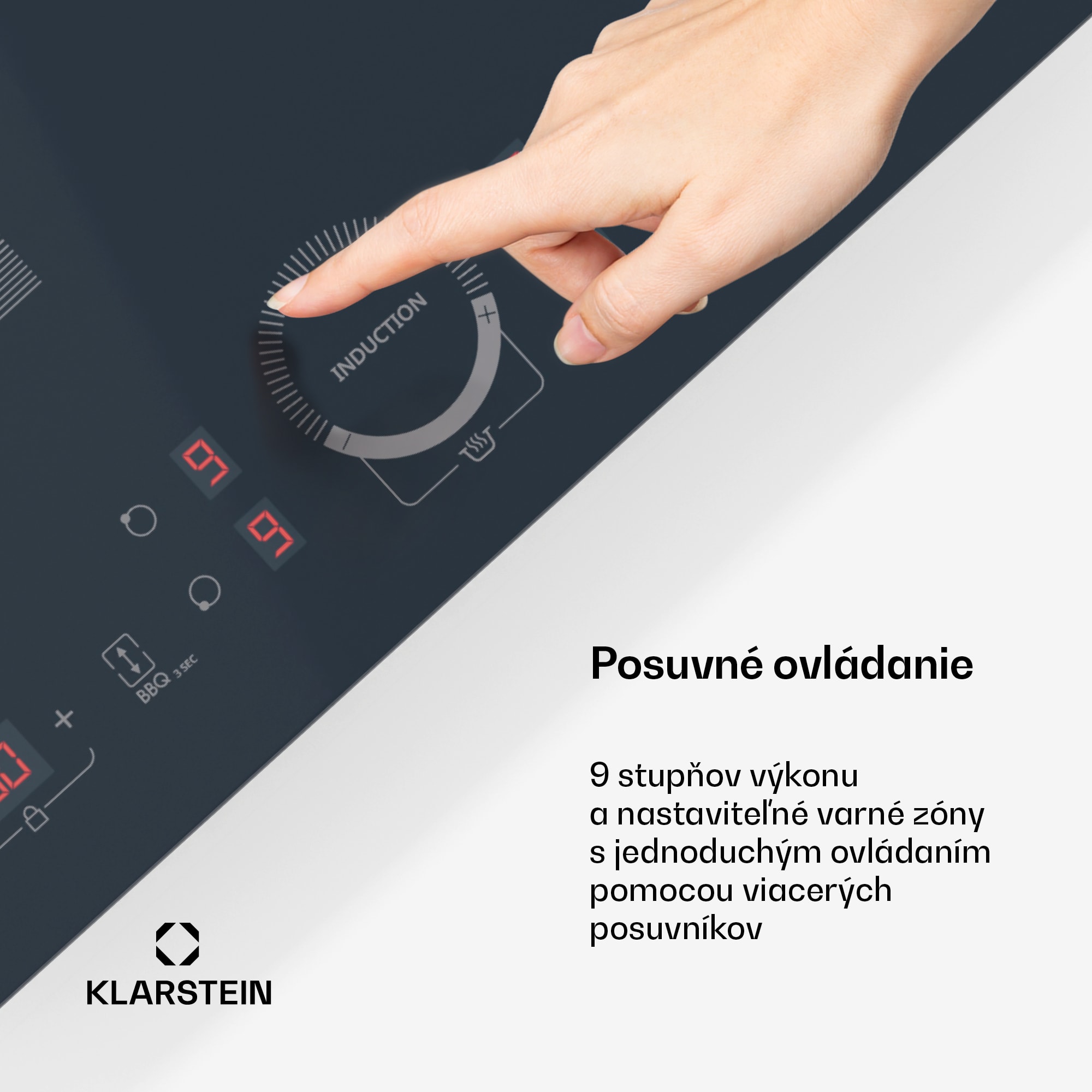Klarstein Delicatessa 60 Hybrid vstavaná indukčná varná doska, 7000 W, Flexi zóna, Booster, Indukcia – Obrázok 5