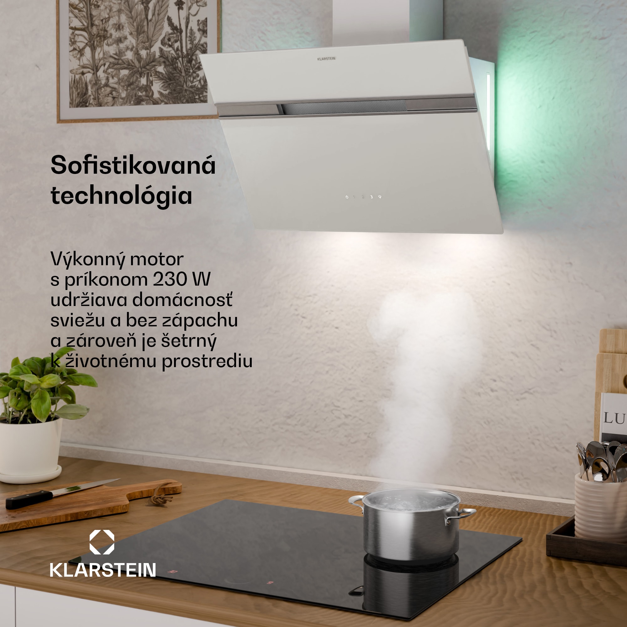 Klarstein Alina odsávač pár | 60 cm | 600 m³/h | Tichý | EEK A – Obrázok 3