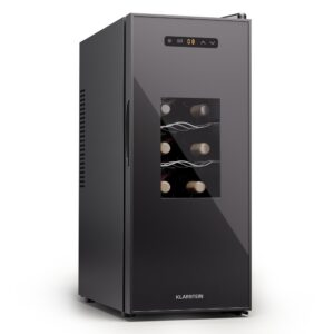 Klarstein Silent Vino 12 Uno Slim Chladnička na víno 31 l / 12 fliaš 8-18 °C Dotyková