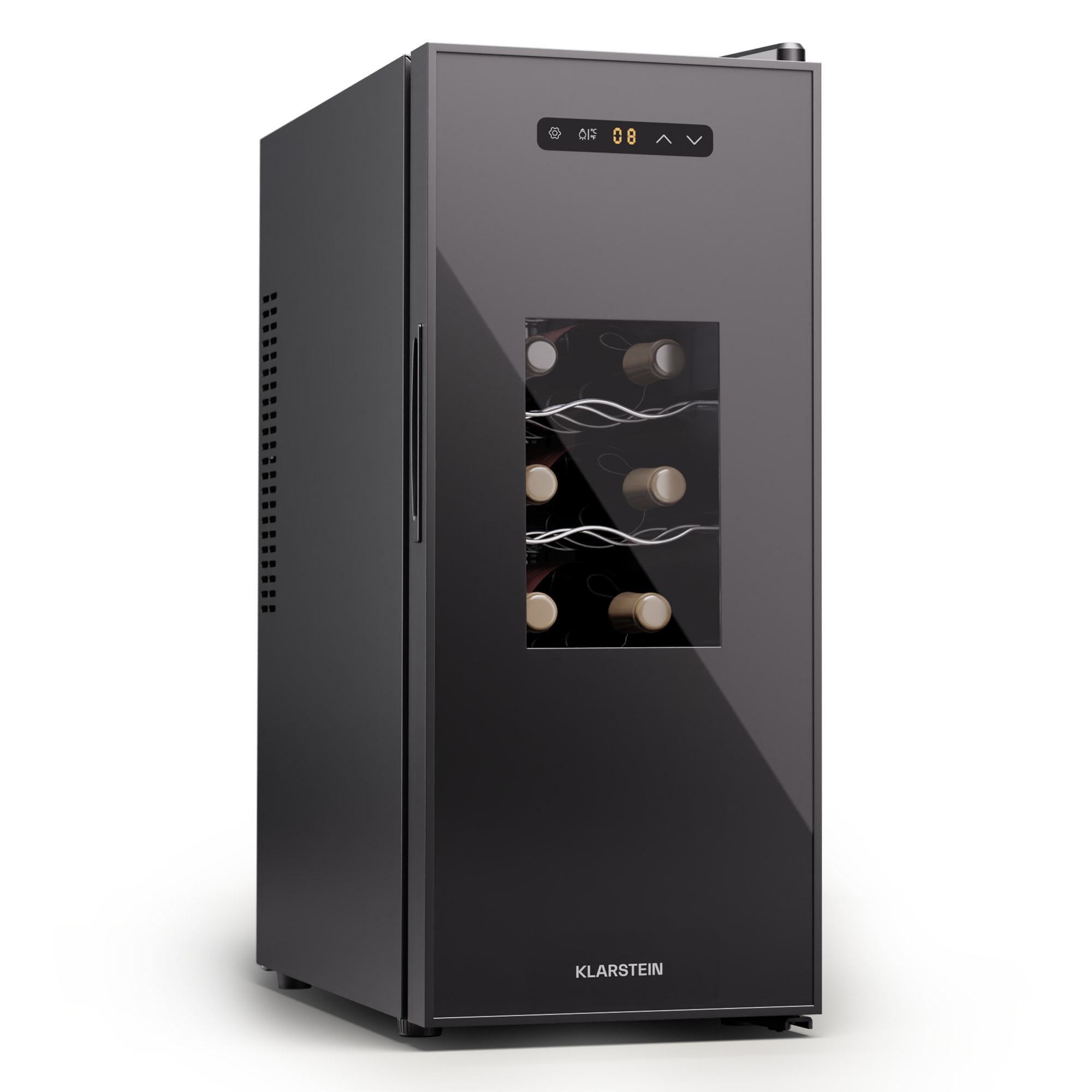 Klarstein Silent Vino 12 Uno Slim Chladnička na víno 31 l / 12 fliaš 8-18 °C Dotyková