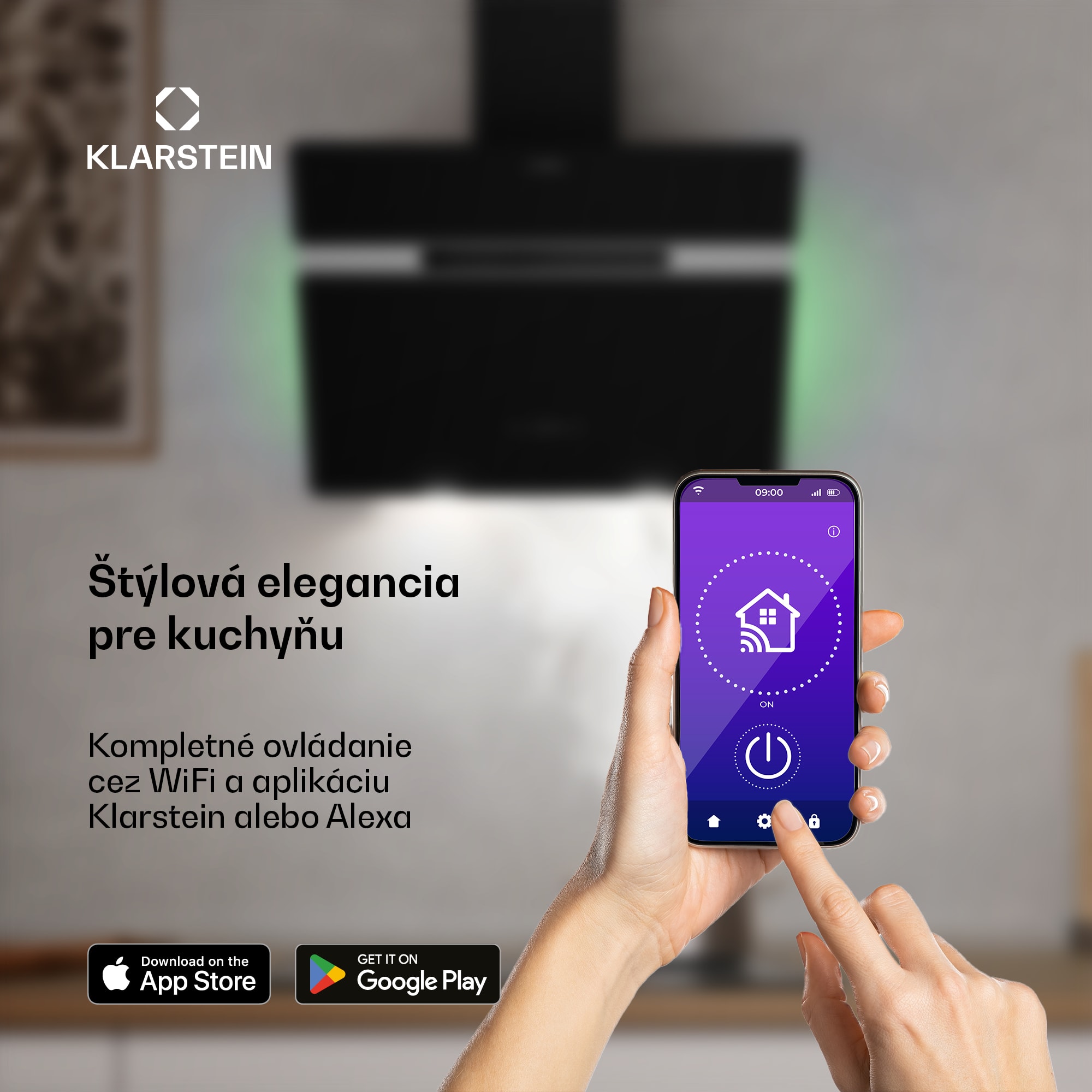 Klarstein Alina digestor | 60 cm | Smart | 600 m³/h | Tichý | EEK A – Obrázok 3
