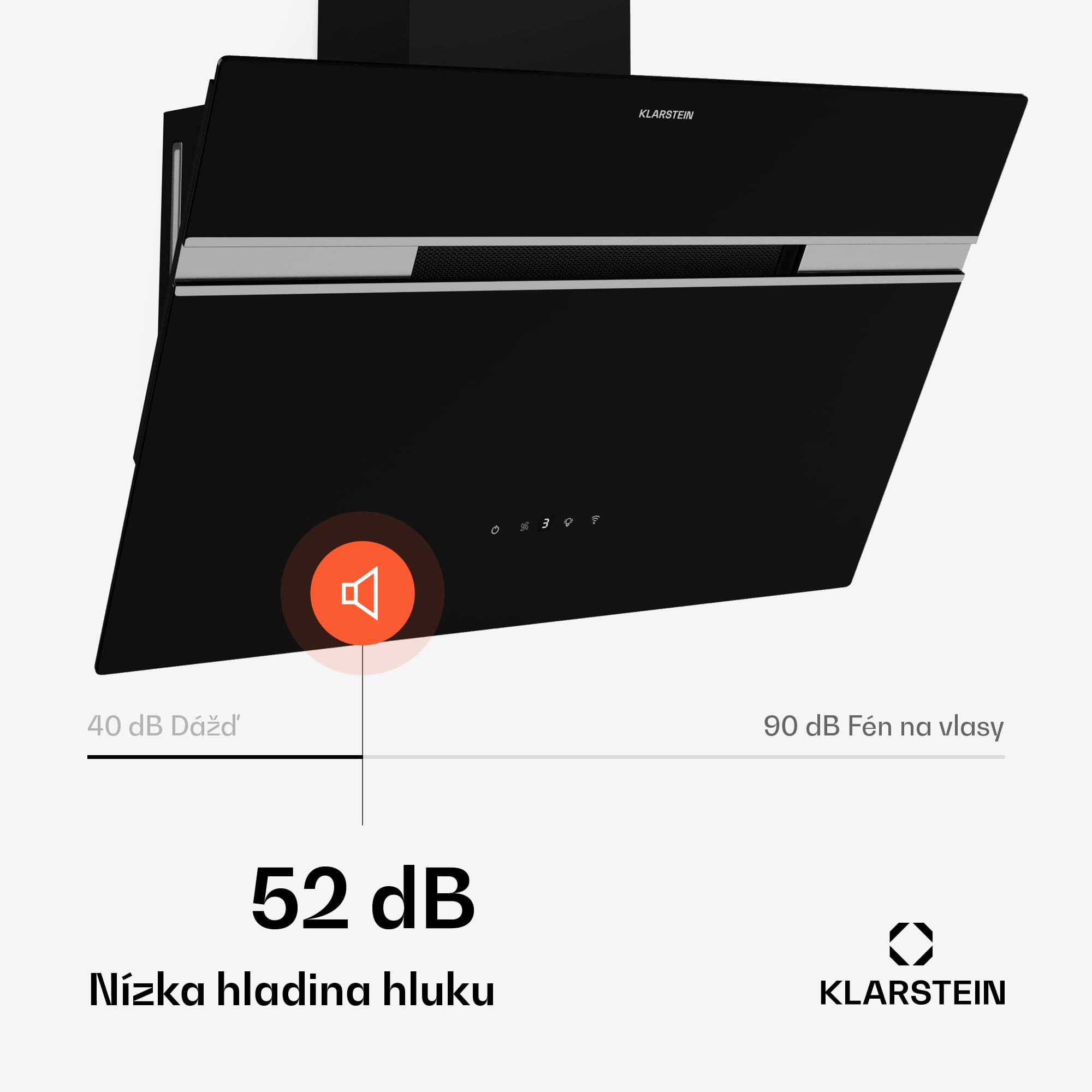 Klarstein Alina digestor | 60 cm | Smart | 600 m³/h | Tichý | EEK A – Obrázok 4