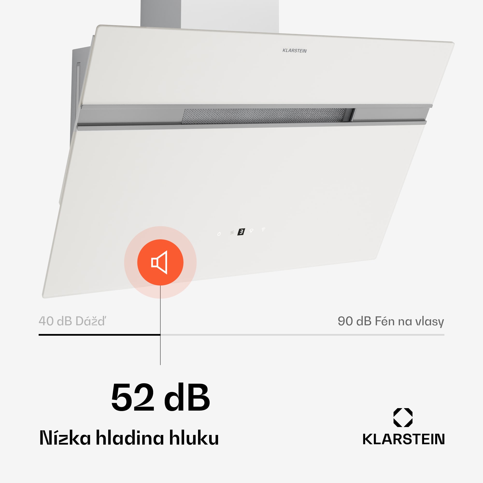 Klarstein Alina digestor | 60 cm | Smart | 600 m³/h | Tichý | EEK A – Obrázok 3