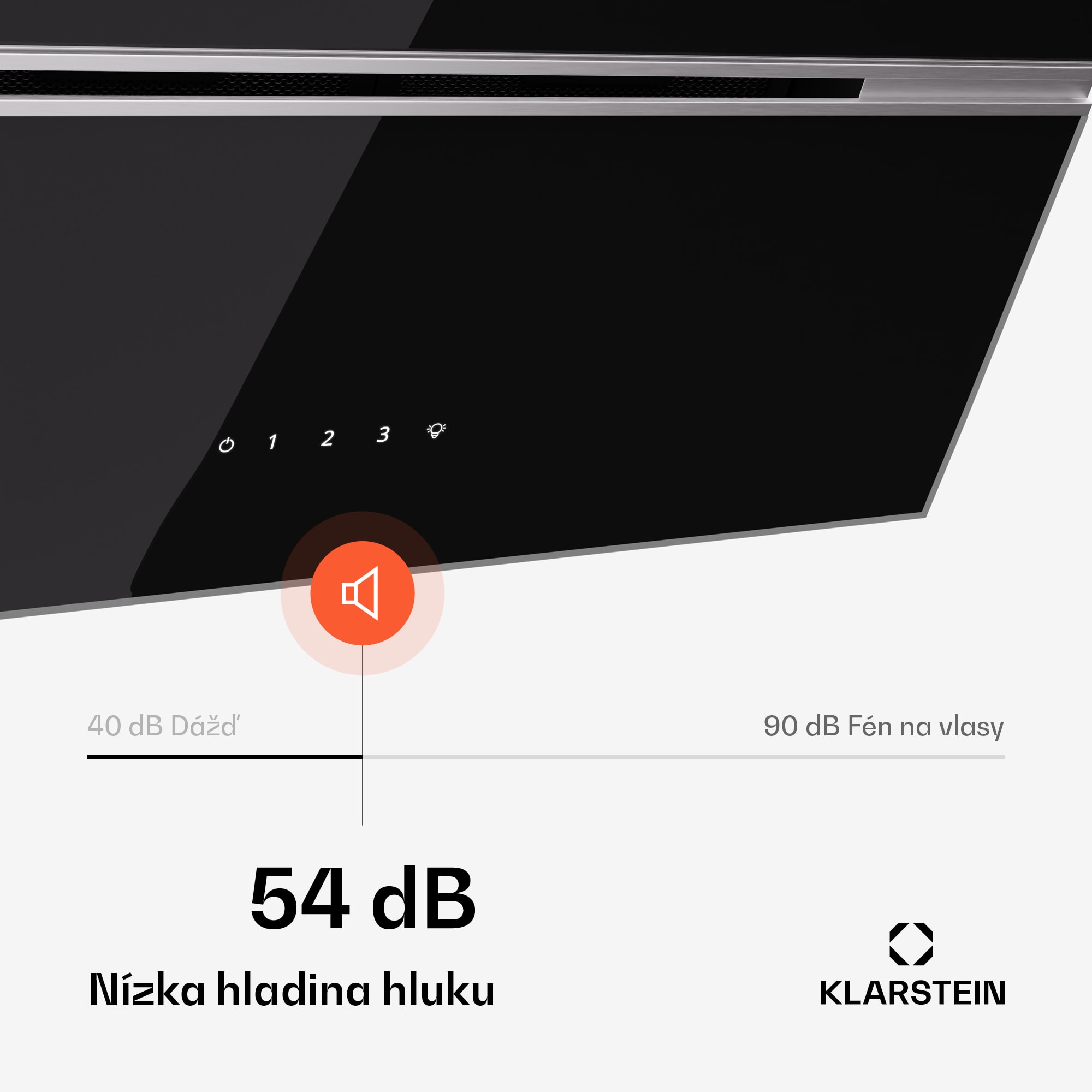 Klarstein Alina digestor | 80 cm | 615 m³/h | Tichý | EEK A – Obrázok 4