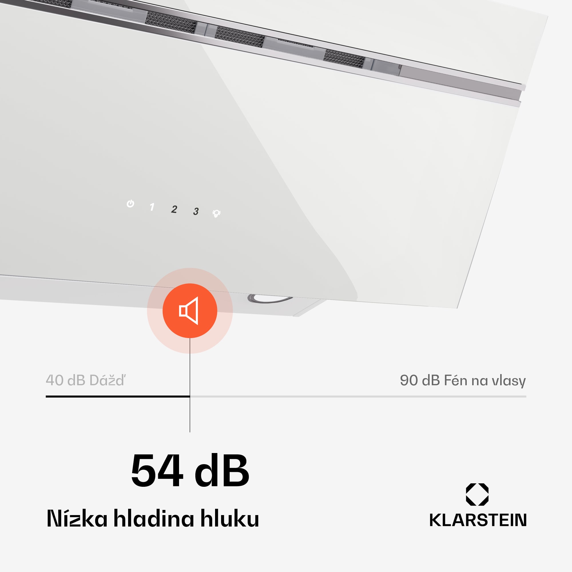 Klarstein Alina digestor | 80 cm | 615 m³/h | Tichý | EEK A – Obrázok 4