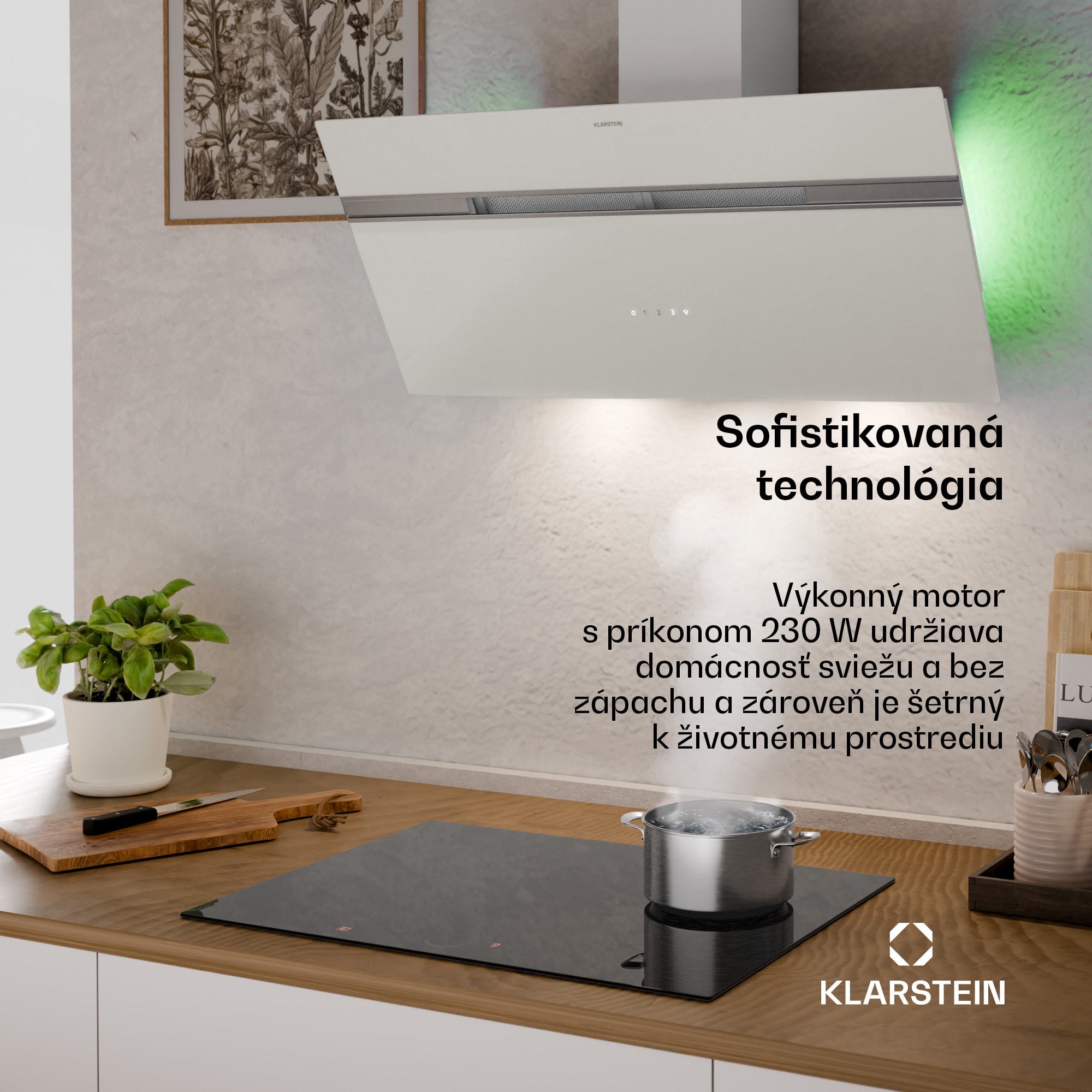 Klarstein Alina odsávač pár | 90 cm | 615 m³/h | Tichý | EEK A – Obrázok 3
