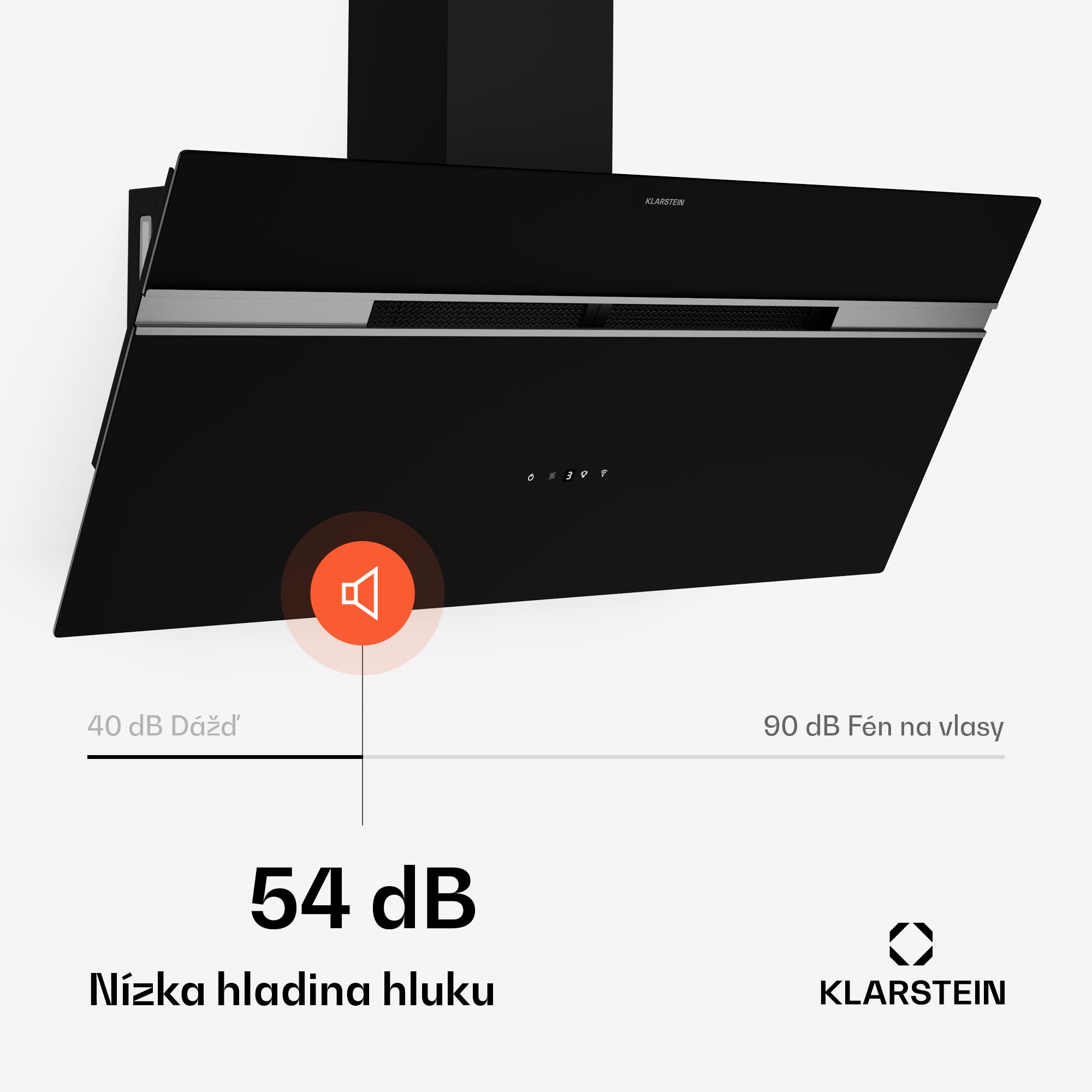 Klarstein Alina digestor | 90 cm | Smart | 615 m³/h | Tichý | EEK A – Obrázok 4