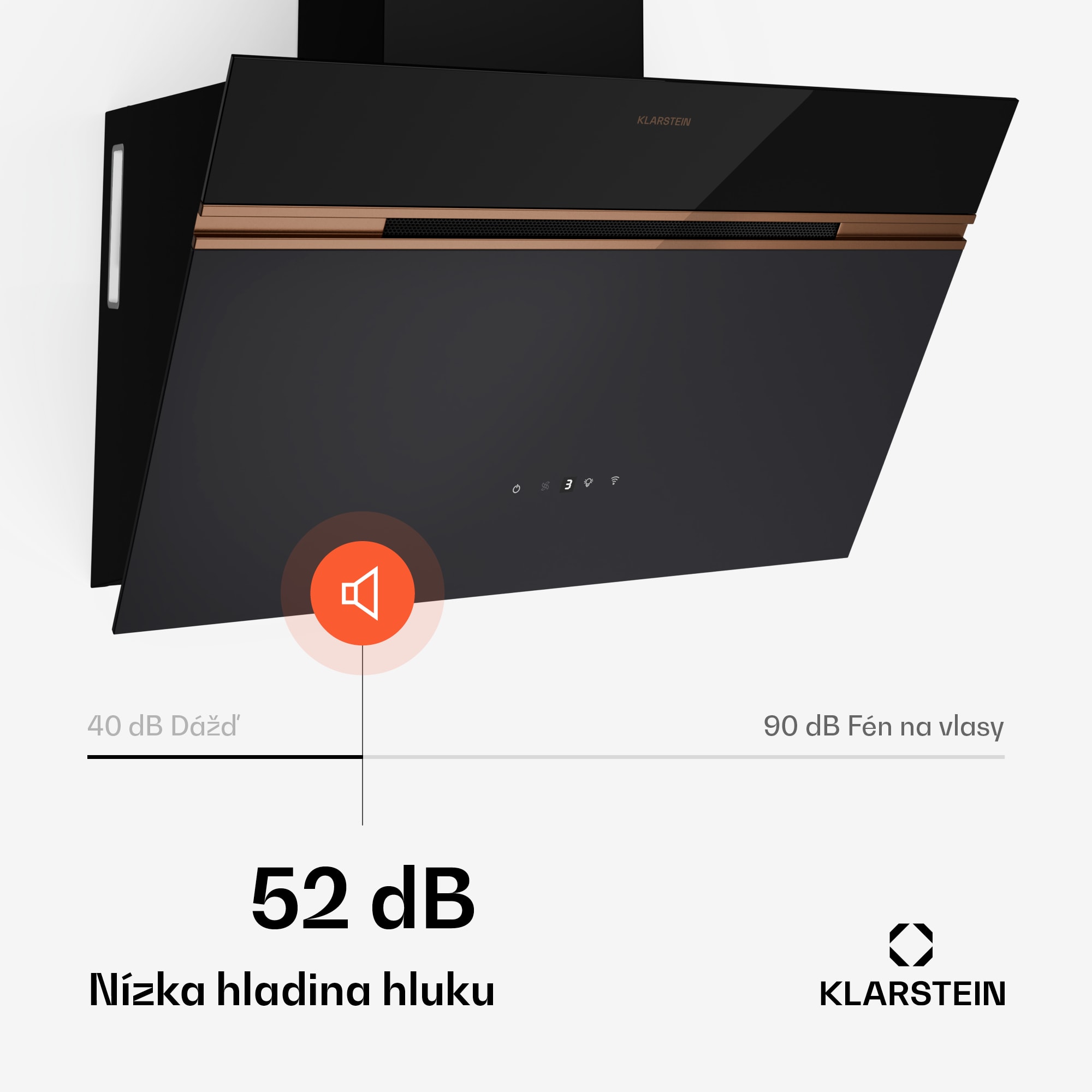 Klarstein Alina digestor | 60 cm | 680 m³/h | Tichý | EEK A++ – Obrázok 4