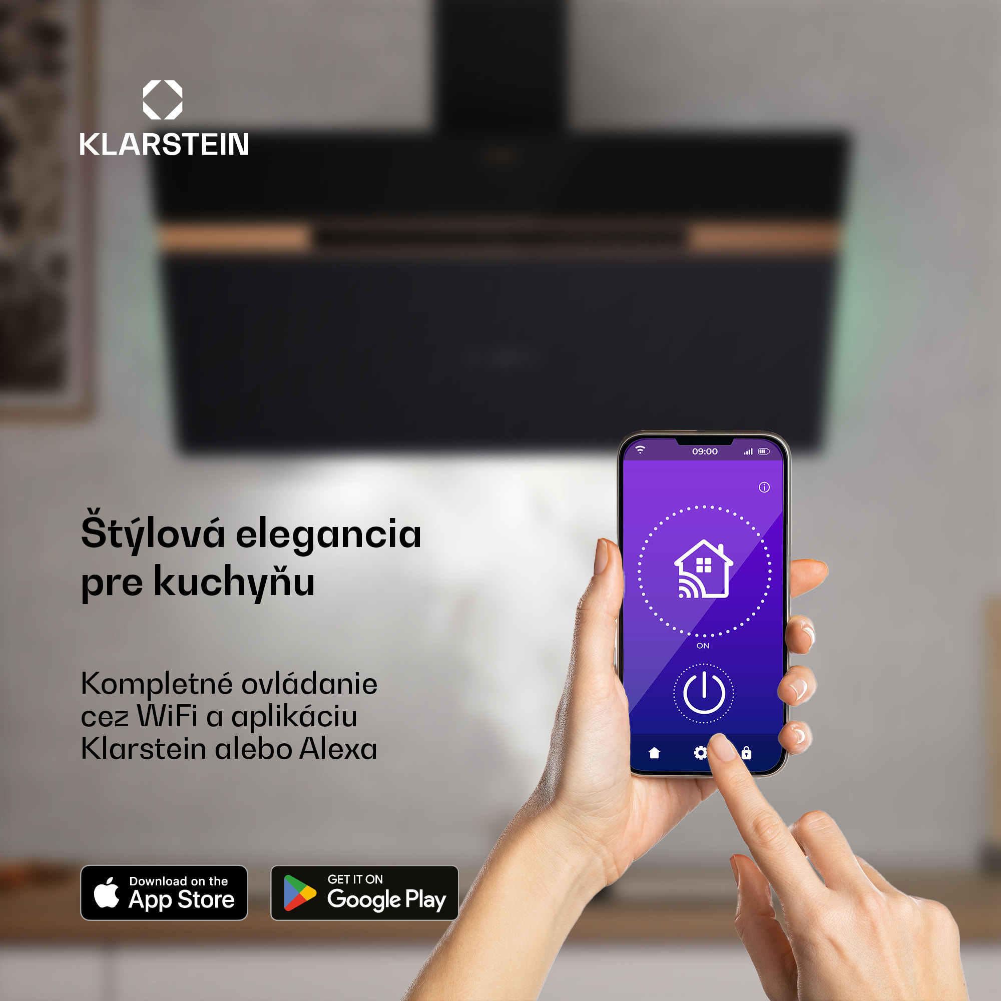 Klarstein Alina digestor | 90 cm | 690 m³/h | Tichý | EEK A++ – Obrázok 3