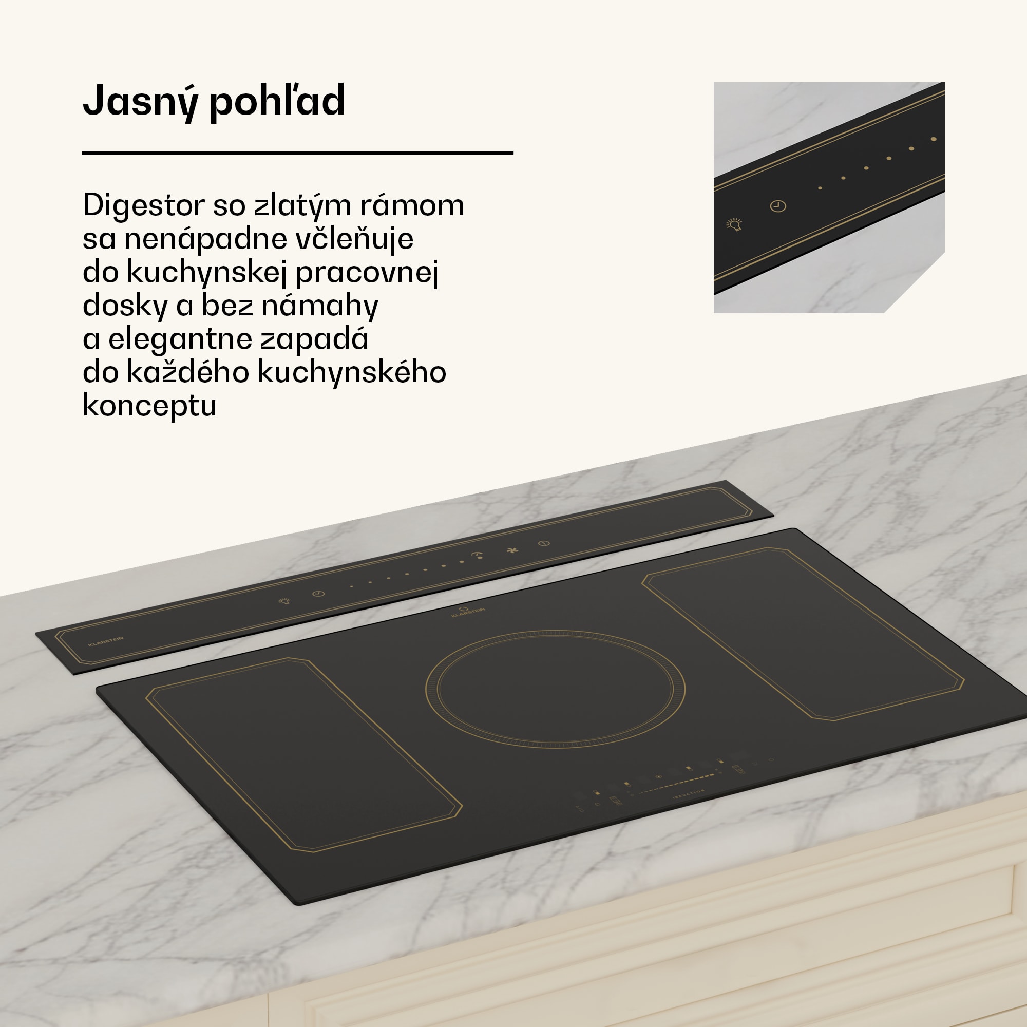 Klarstein Victoria Downdraft digestor | 90 cm | A++ | 3 úrovne | až do 714 m³/h | 120 W – Obrázok 5
