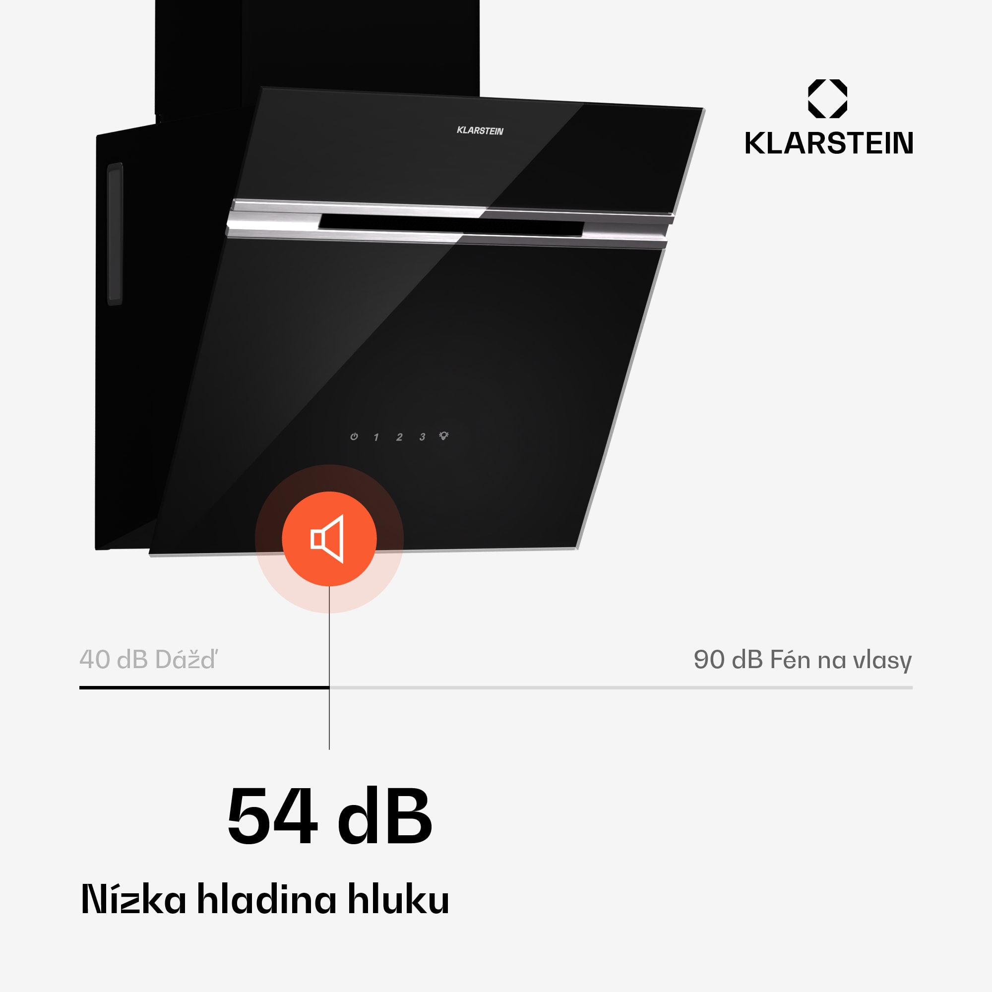 Klarstein Alina digestor | 40 cm | 570 m³/h | Tichý | EEK A – Obrázok 3