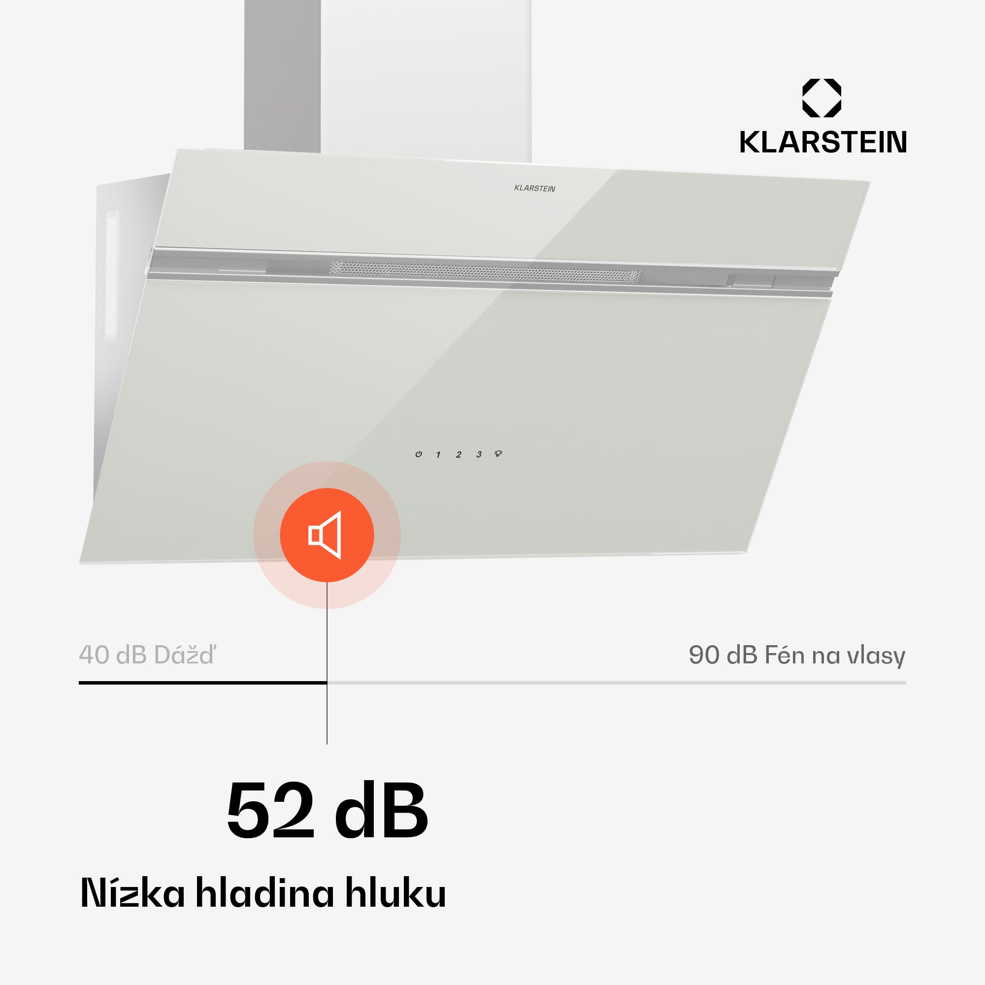 Klarstein Alina digestor | 70 cm | 600 m³/h | Tichý | EEK A – Obrázok 4