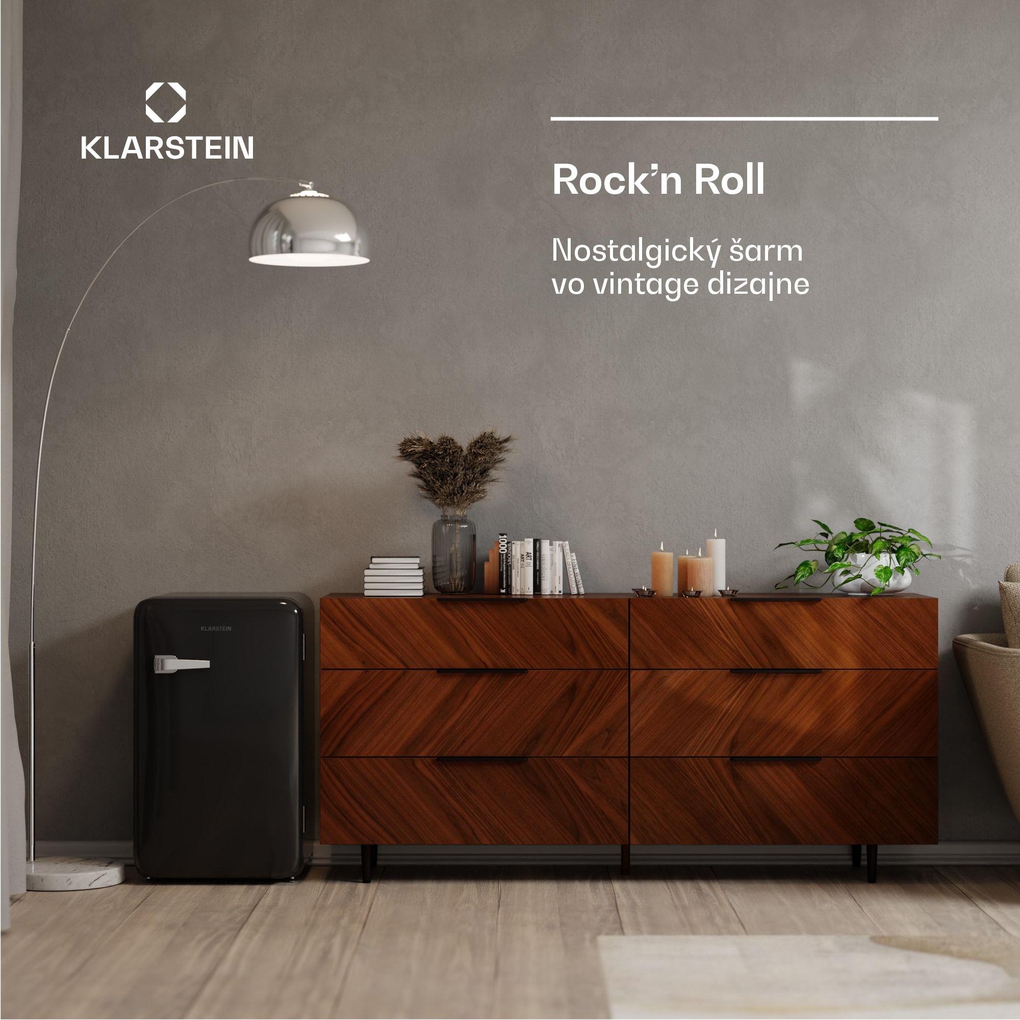 Klarstein Audrey Evo chladnička, 112 l, retro dizajn, tichá, kompaktná, 3 farby – Obrázok 3