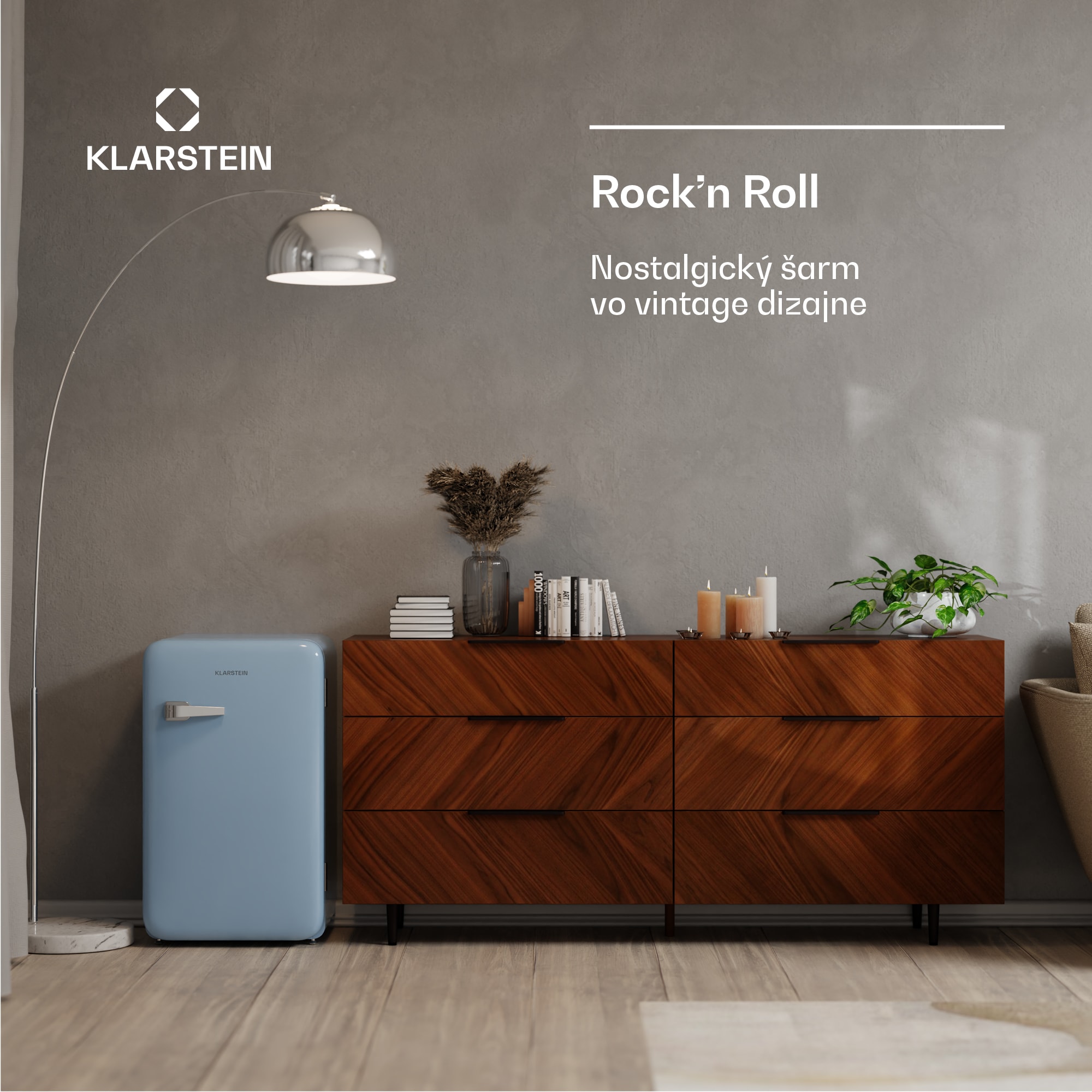 Klarstein Audrey Evo chladnička, 112 l, retro dizajn, tichá, kompaktná, 3 farby – Obrázok 3