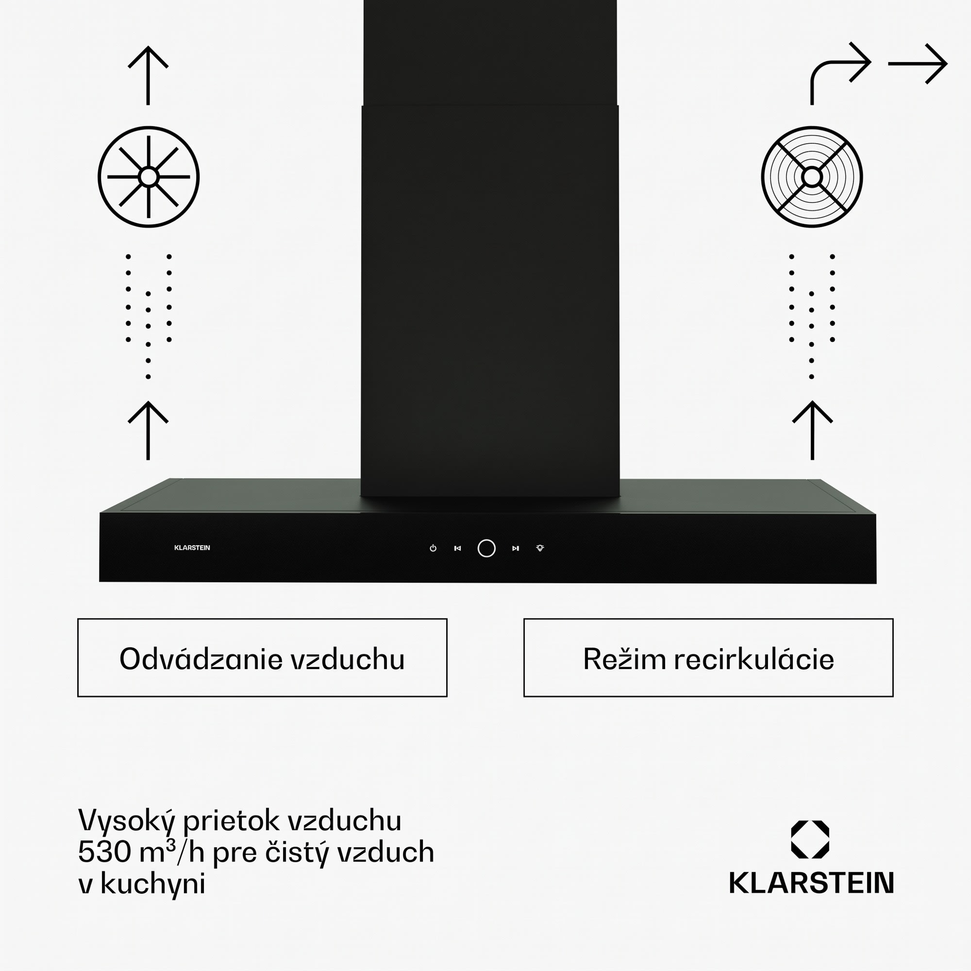 Klarstein SmartEdge digestor, WiFi, tichý, výkonný, LED, 530 m³/h, EEK A+ – Obrázok 2