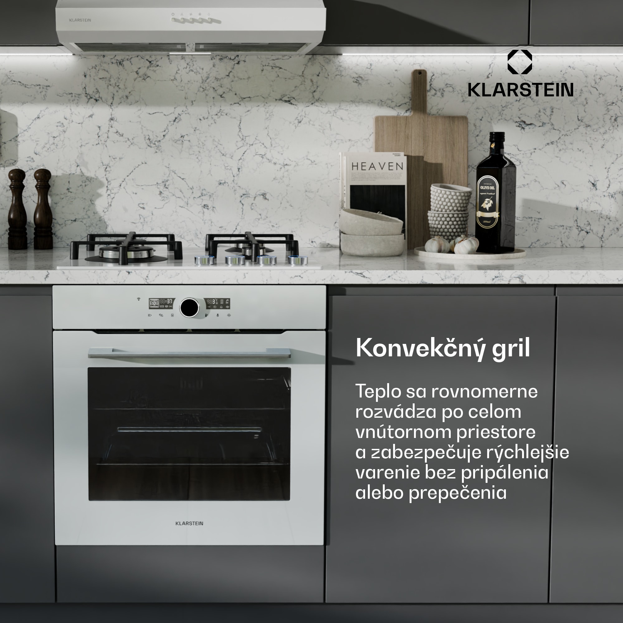 Klarstein Illuminosa inteligentná rúra, ovládanie pomocou aplikácie, Energetická účinnosť A, Kapacita 73 L, 11 Funkcií – Obrázok 5