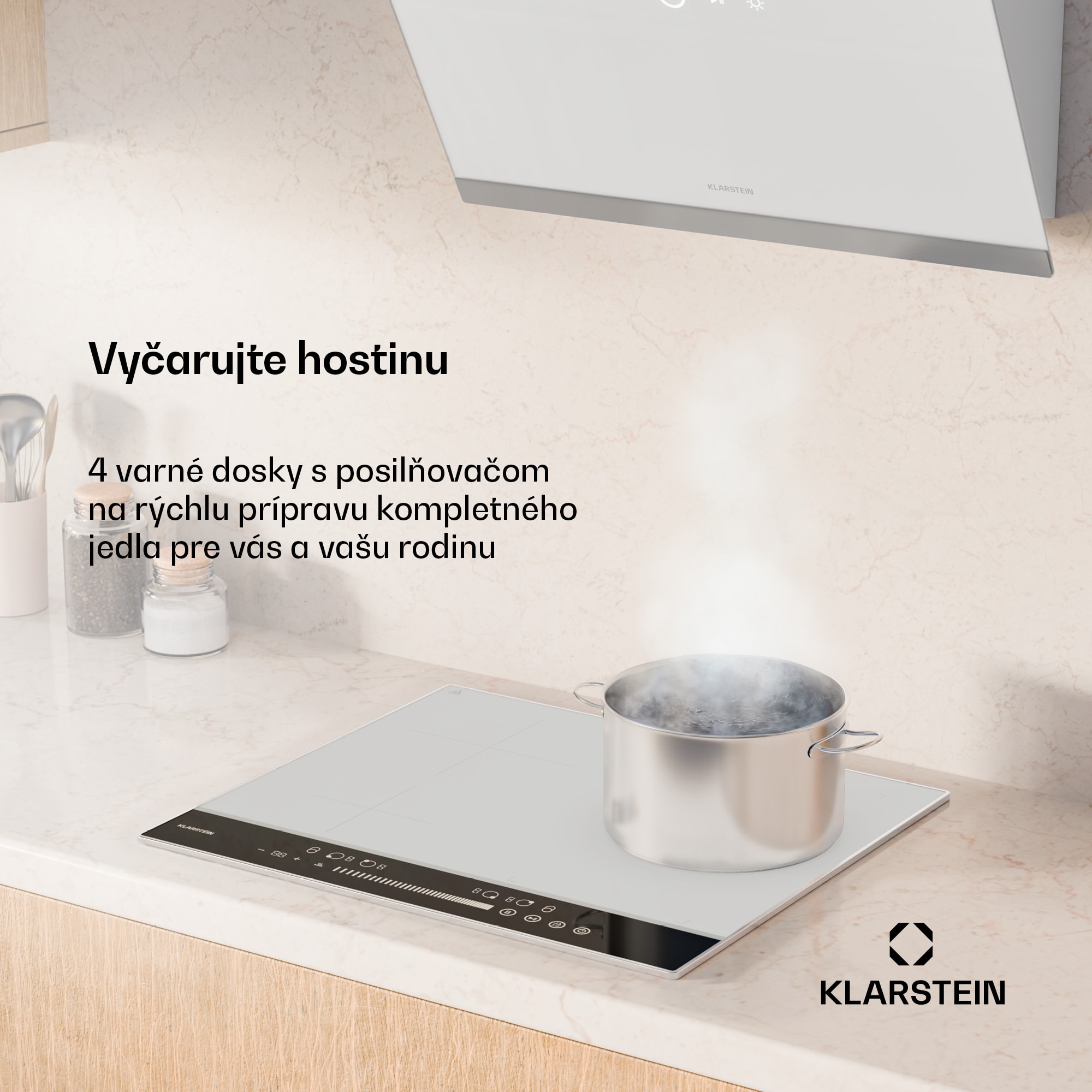 Klarstein DualTone Hybrid indukčná varná doska, Flex Zone, LED displej, Ovládanie posuvníkmi, 7200 W – Obrázok 2
