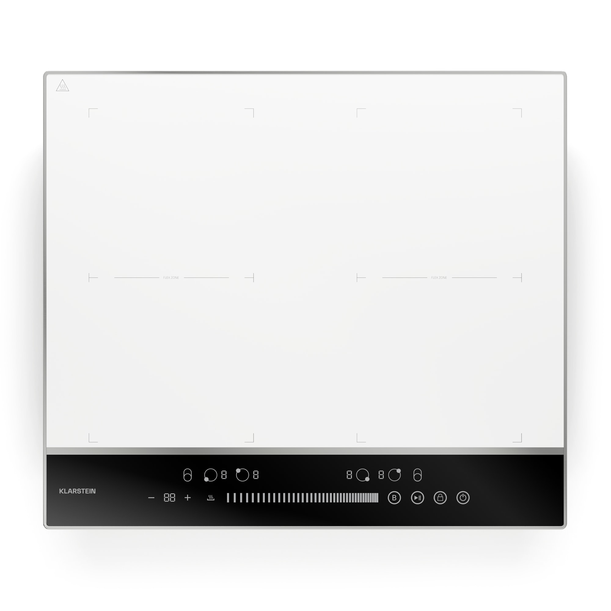 Klarstein DualTone Flex indukčná varná doska, Flex Zone, LED displej, Ovládanie posuvníkmi, 7200 W