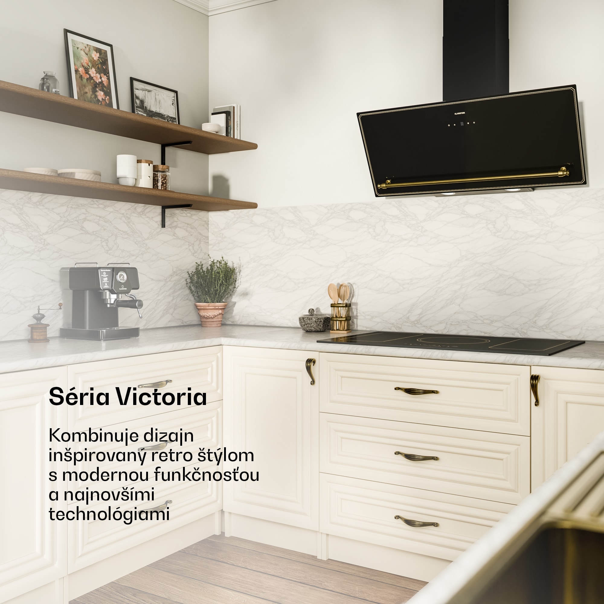 Klarstein Victoria šikmý digestor 90 cm prietok vzduchu 336 m³/h – Obrázok 2