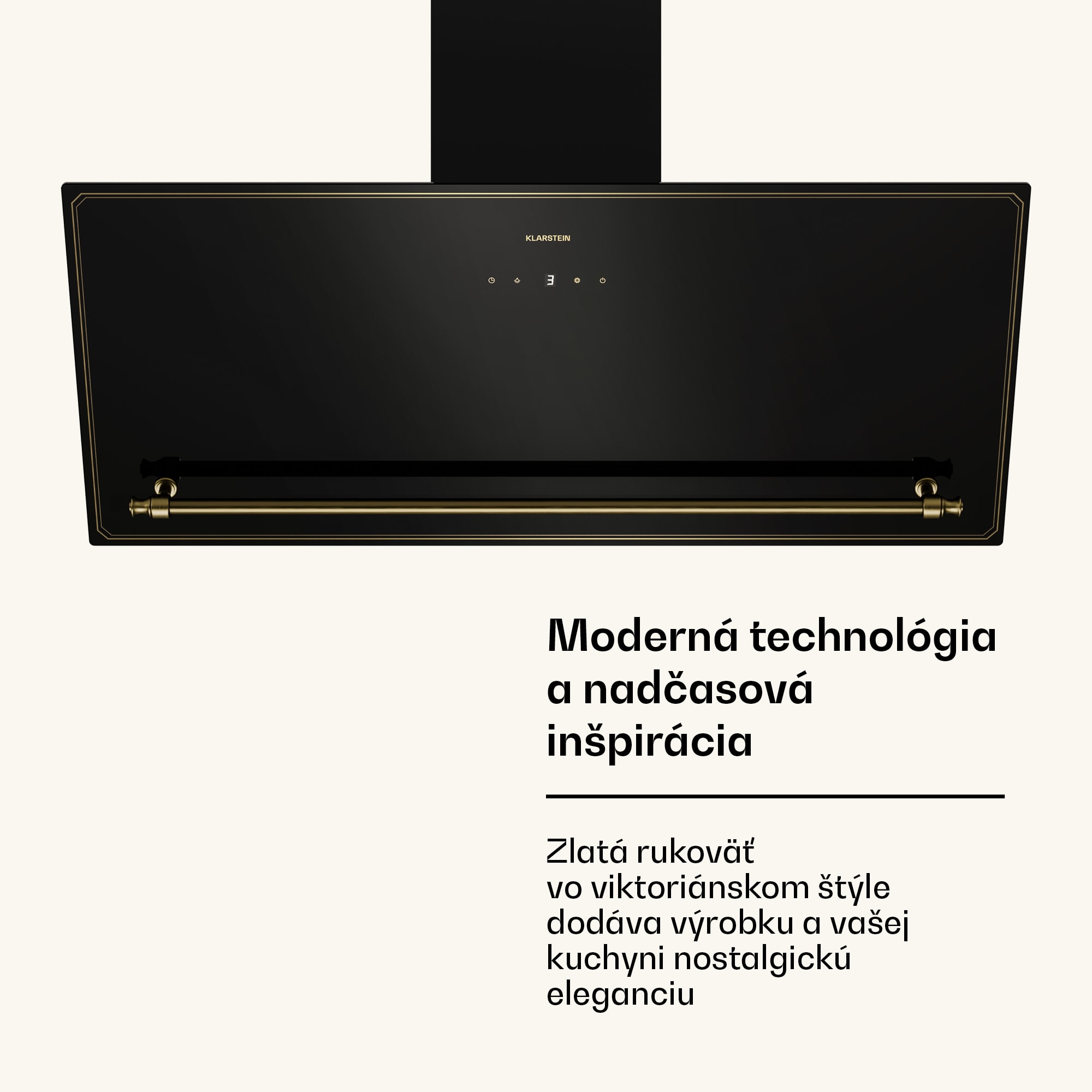 Klarstein Victoria šikmý digestor 90 cm prietok vzduchu 336 m³/h – Obrázok 5