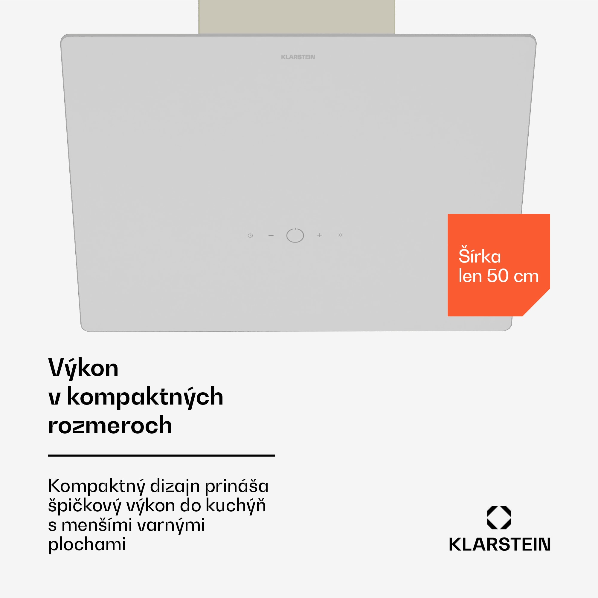 Klarstein MaxAir digestor, Kompaktný a výkonný, Energetická účinnosť A++, Duálne vetranie – Obrázok 2