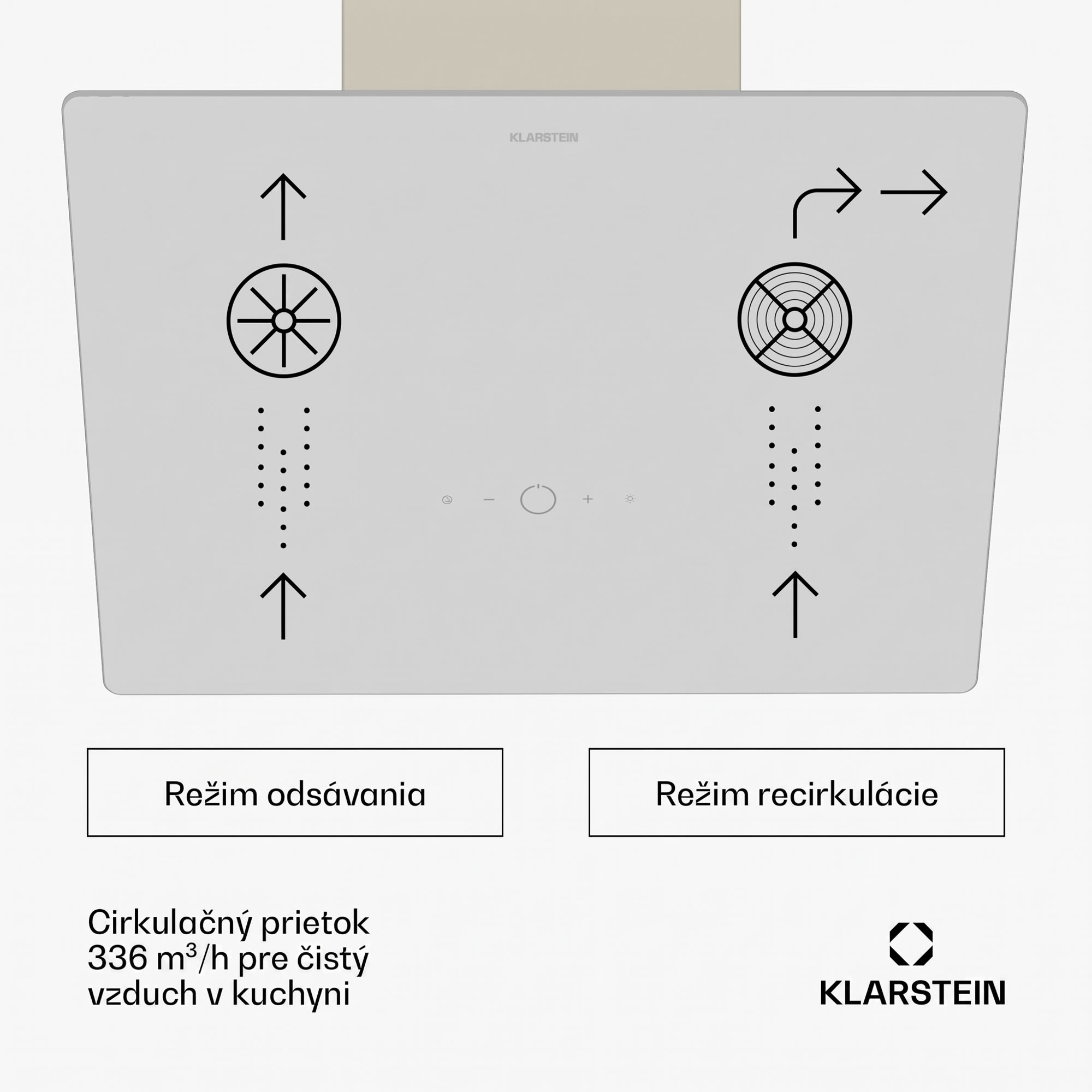 Klarstein MaxAir digestor, Kompaktný a výkonný, Energetická účinnosť A++, Duálne vetranie – Obrázok 4