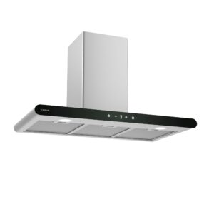 Klarstein CurveVent digestor, 676 m³/h, Dotykový, LED, 110 W, EEK A+