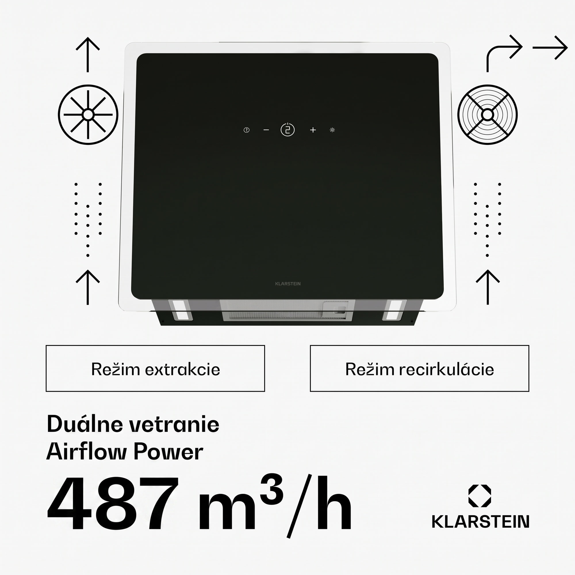 Klarstein AlizeEdge digestor, Dotykový, Plochý, Tichý, Zabudovaný, A+ – Obrázok 2