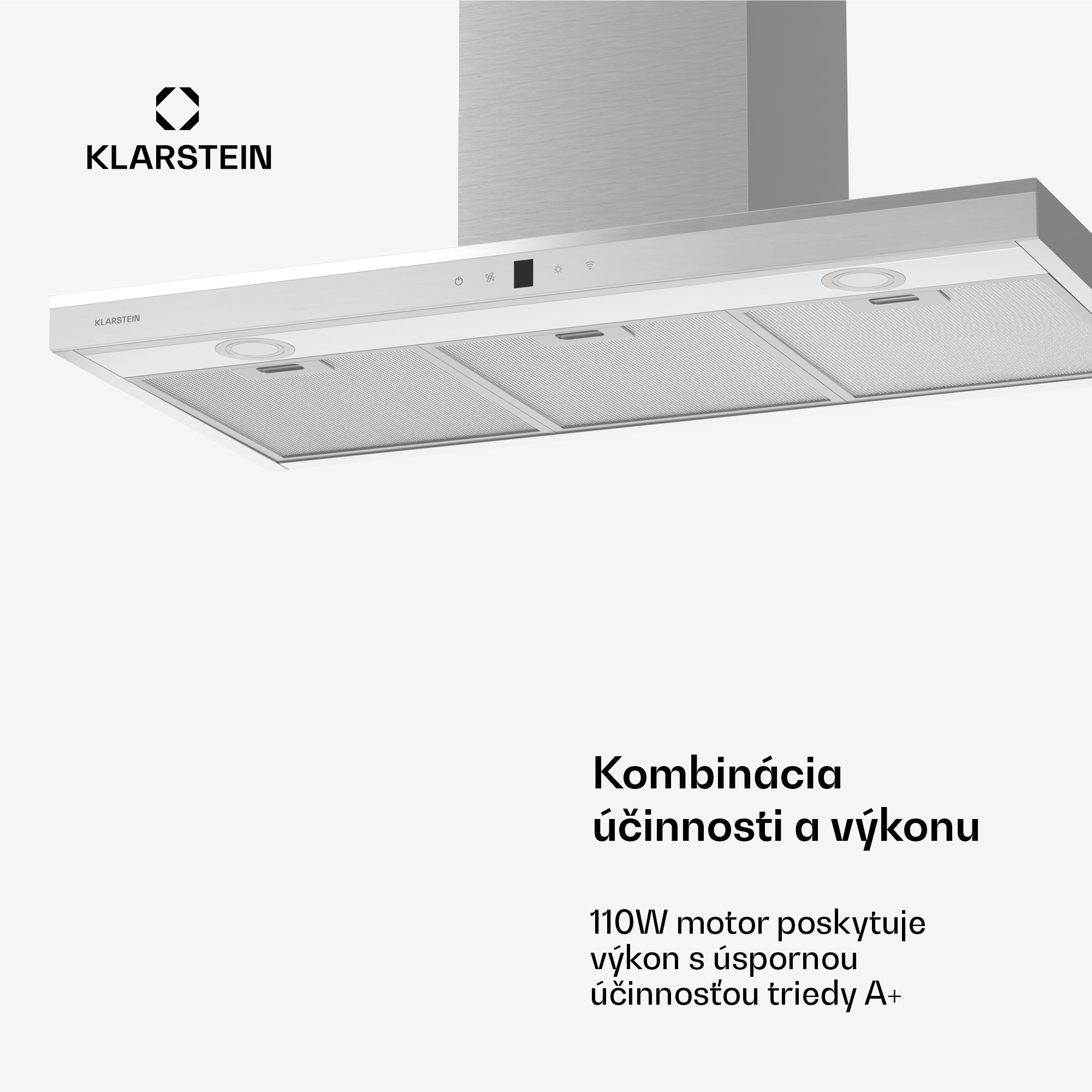 Klarstein Auriana digestor, Ambient Light, 697 m³/h, WiFi, Touch, LED – Obrázok 4