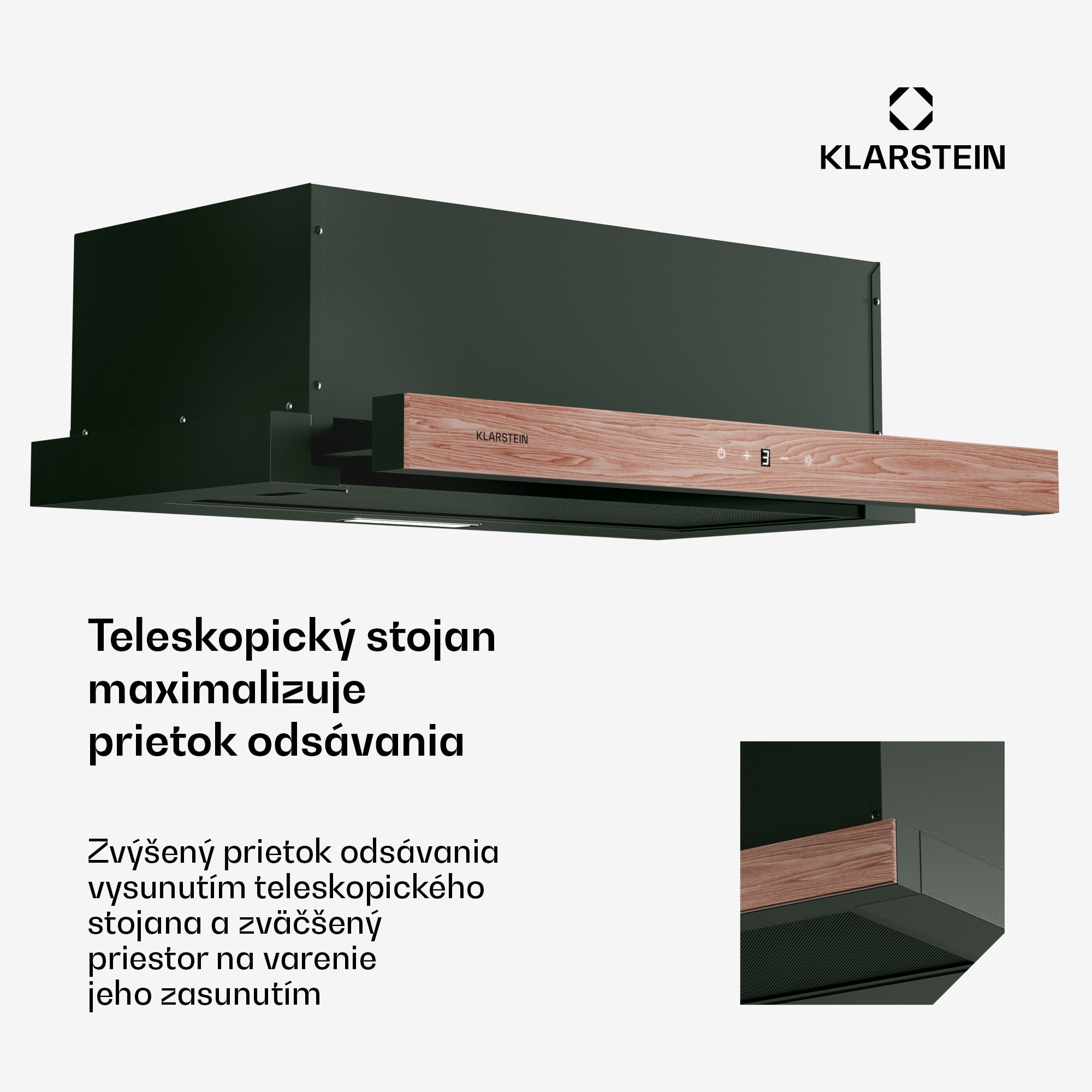 Klarstein ZenFusion digestor, prietok vzduchu 323 m³/h, EEK A, odsávanie/recirkulácia, 3 úrovne, tichý – Obrázok 5