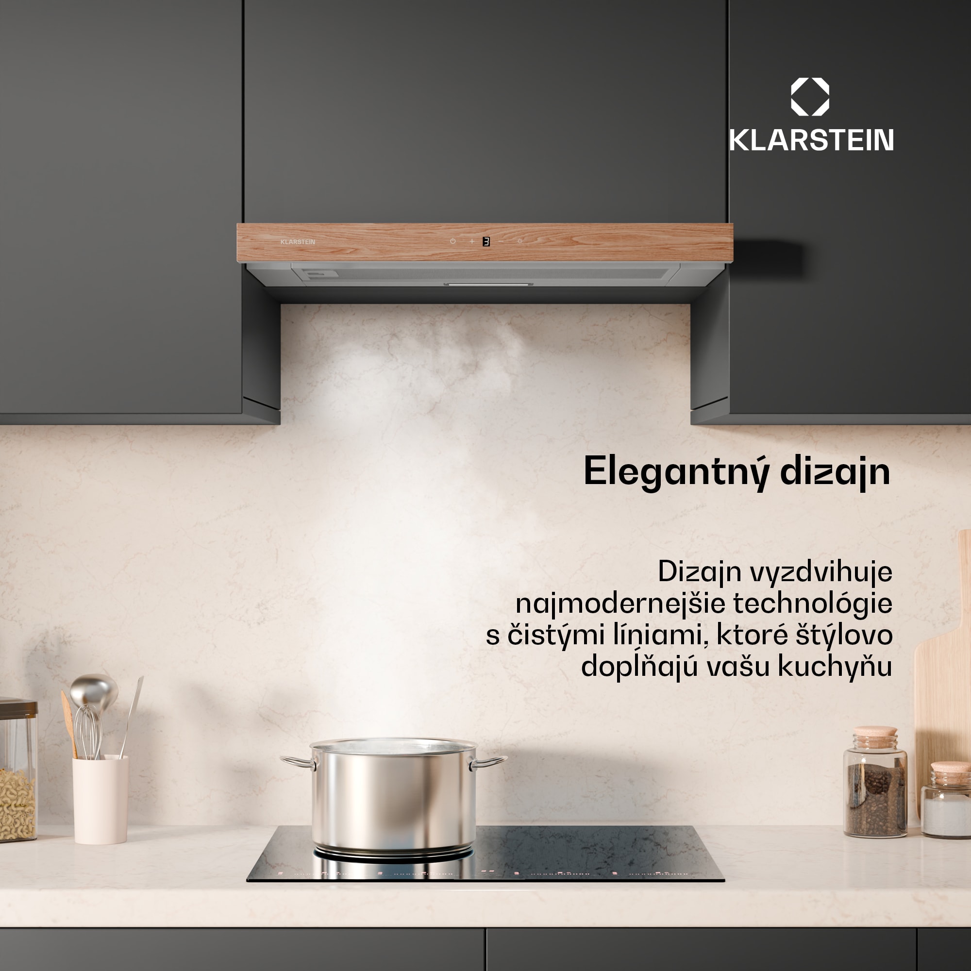Klarstein ZenFusion digestor, prietok vzduchu 323 m³/h, EEK A, odsávanie/recirkulácia, 3 úrovne, tichý – Obrázok 2